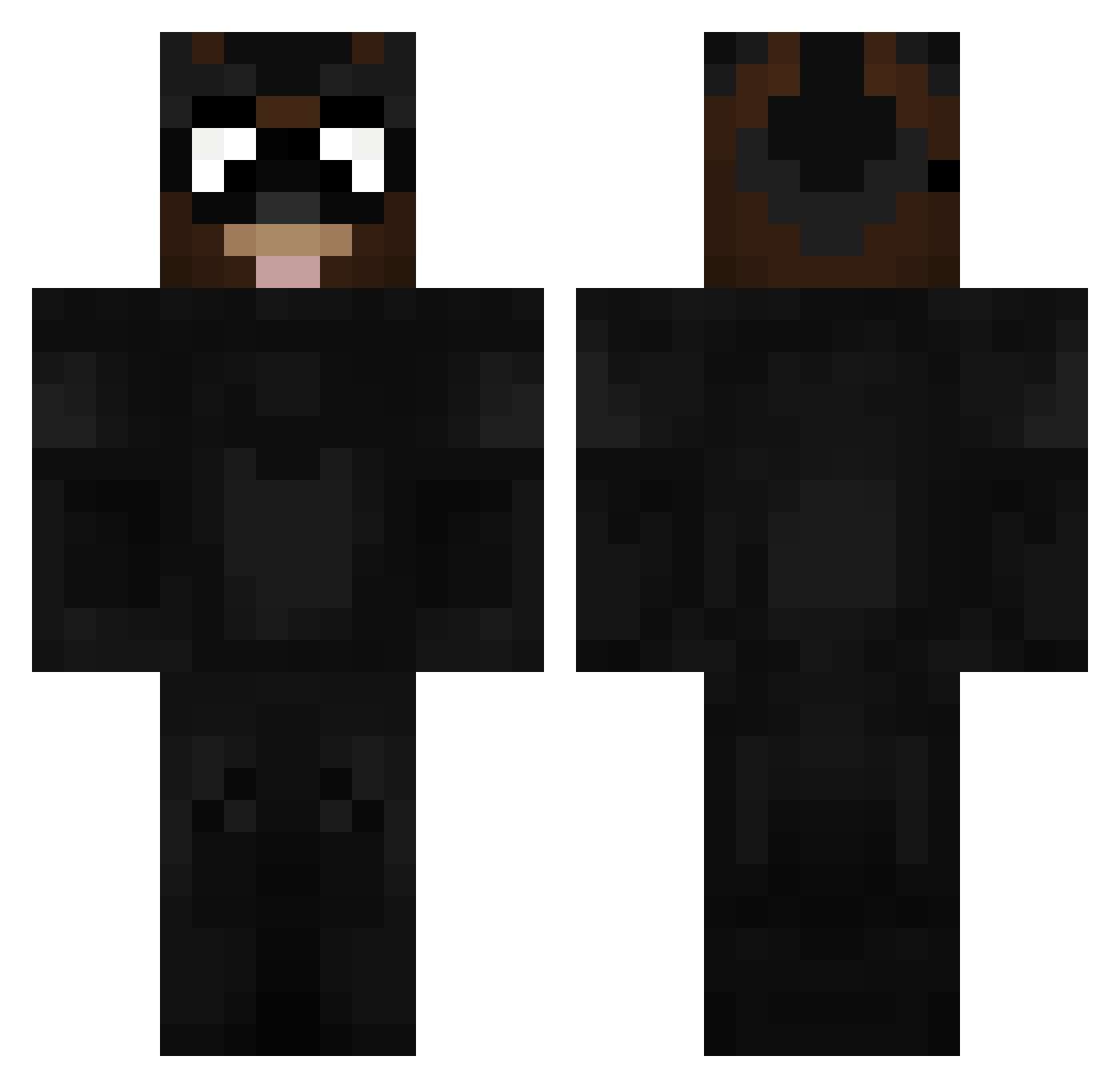 userarentfound Minecraft skin, front and back view