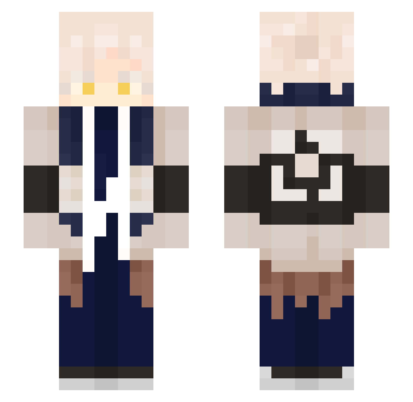 Sugei Minecraft skin, front and back view