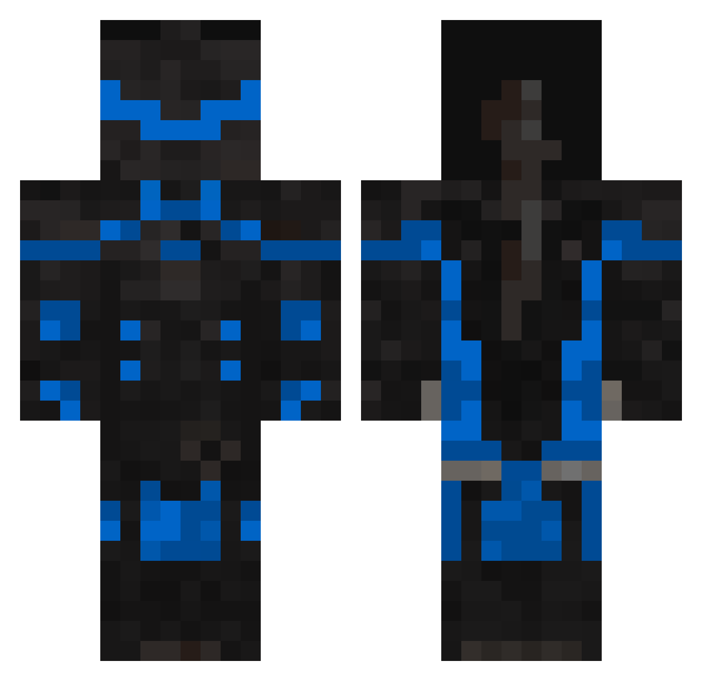 JamesCharlesLovr Minecraft skin, front and back view