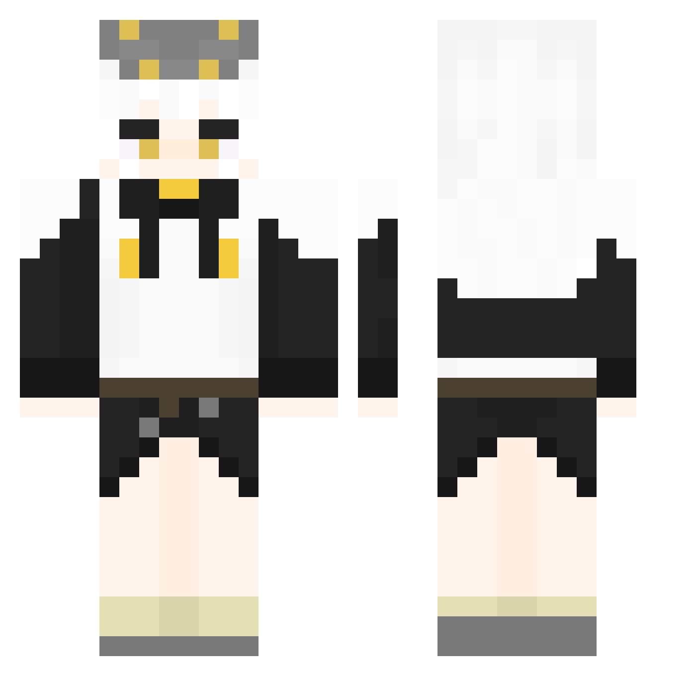 pynapplejuice12 Minecraft skin, front and back view