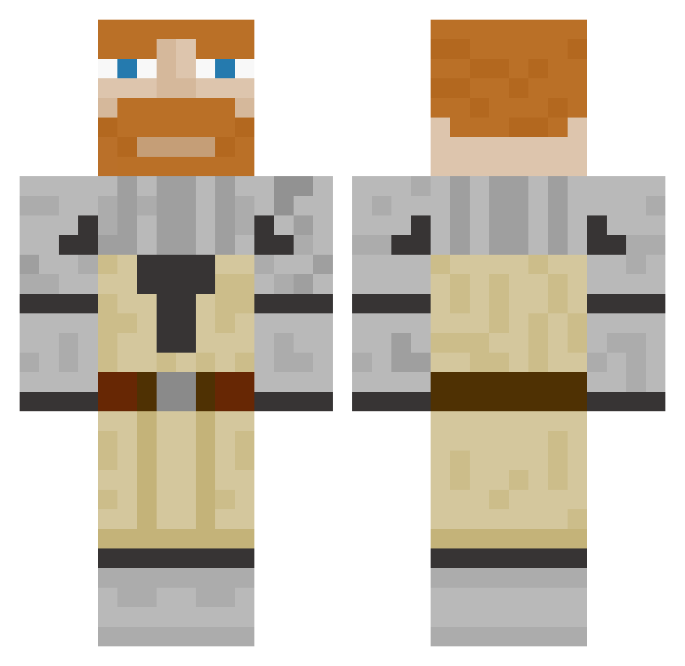 eggdeb Minecraft skin, front and back view