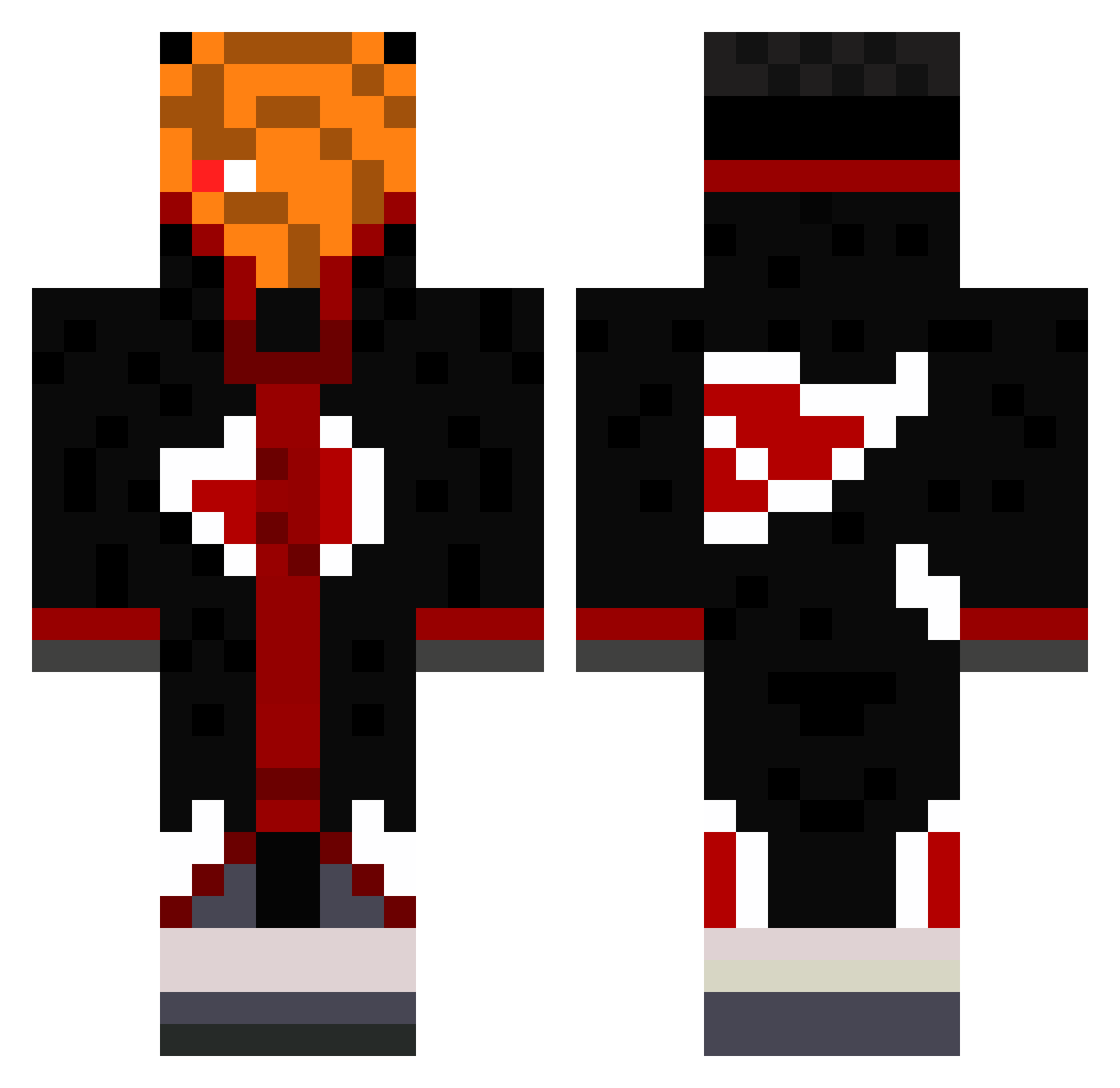 alin29 Minecraft skin, front and back view