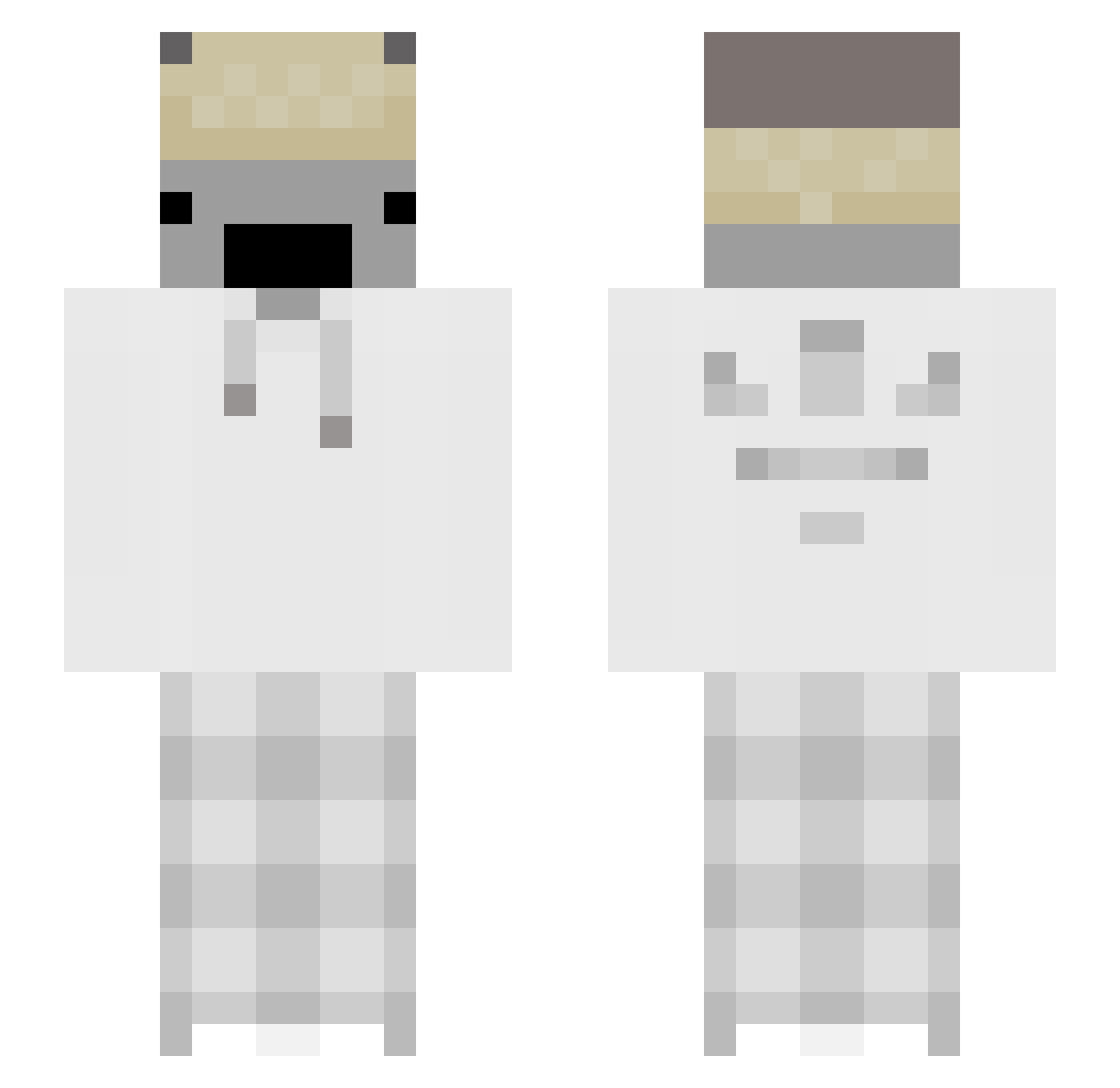 Nortion_ Minecraft skin, front and back view