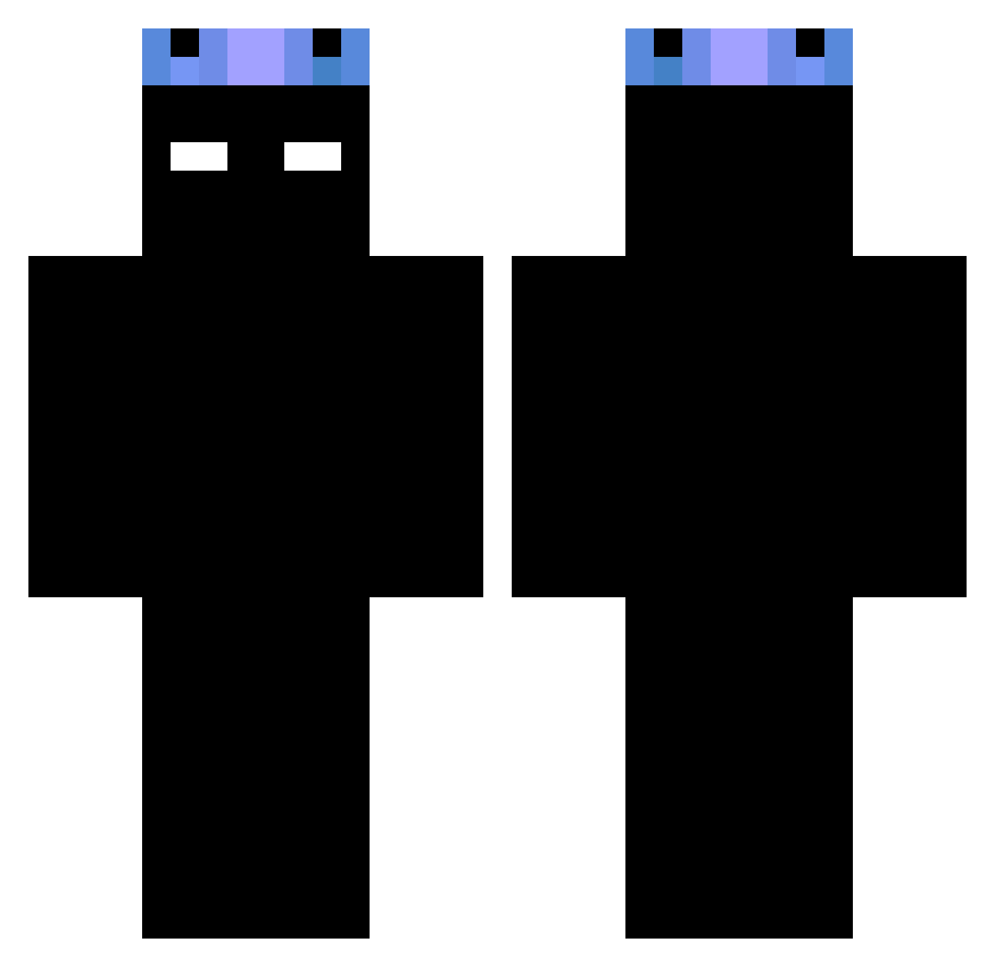 WtapGxd Minecraft skin, front and back view