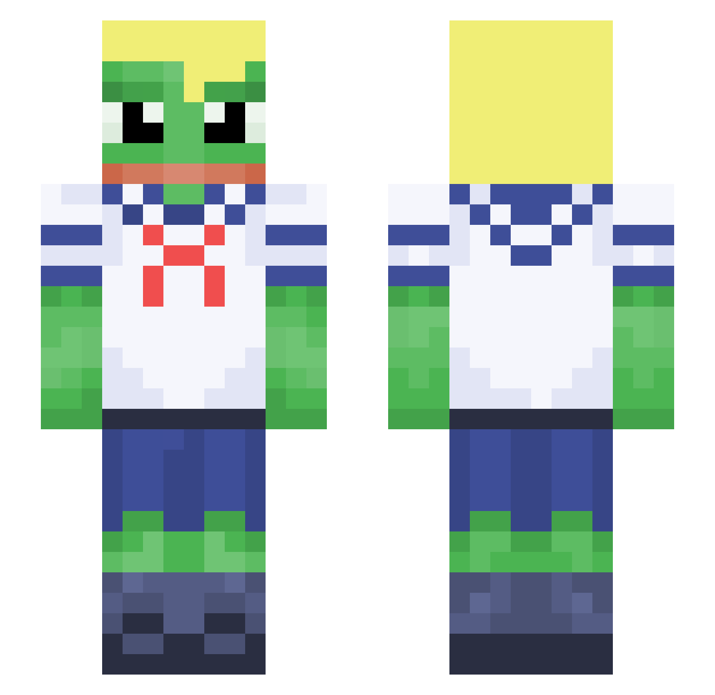 Geat Minecraft skin, front and back view
