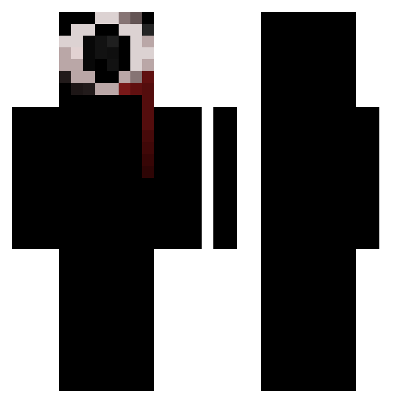 T3rraf0rmer Minecraft skin, front and back view