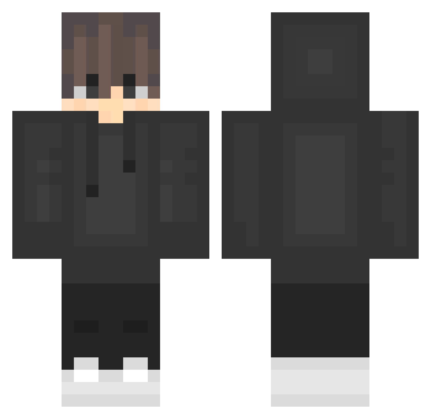 Sesmon Minecraft skin, front and back view