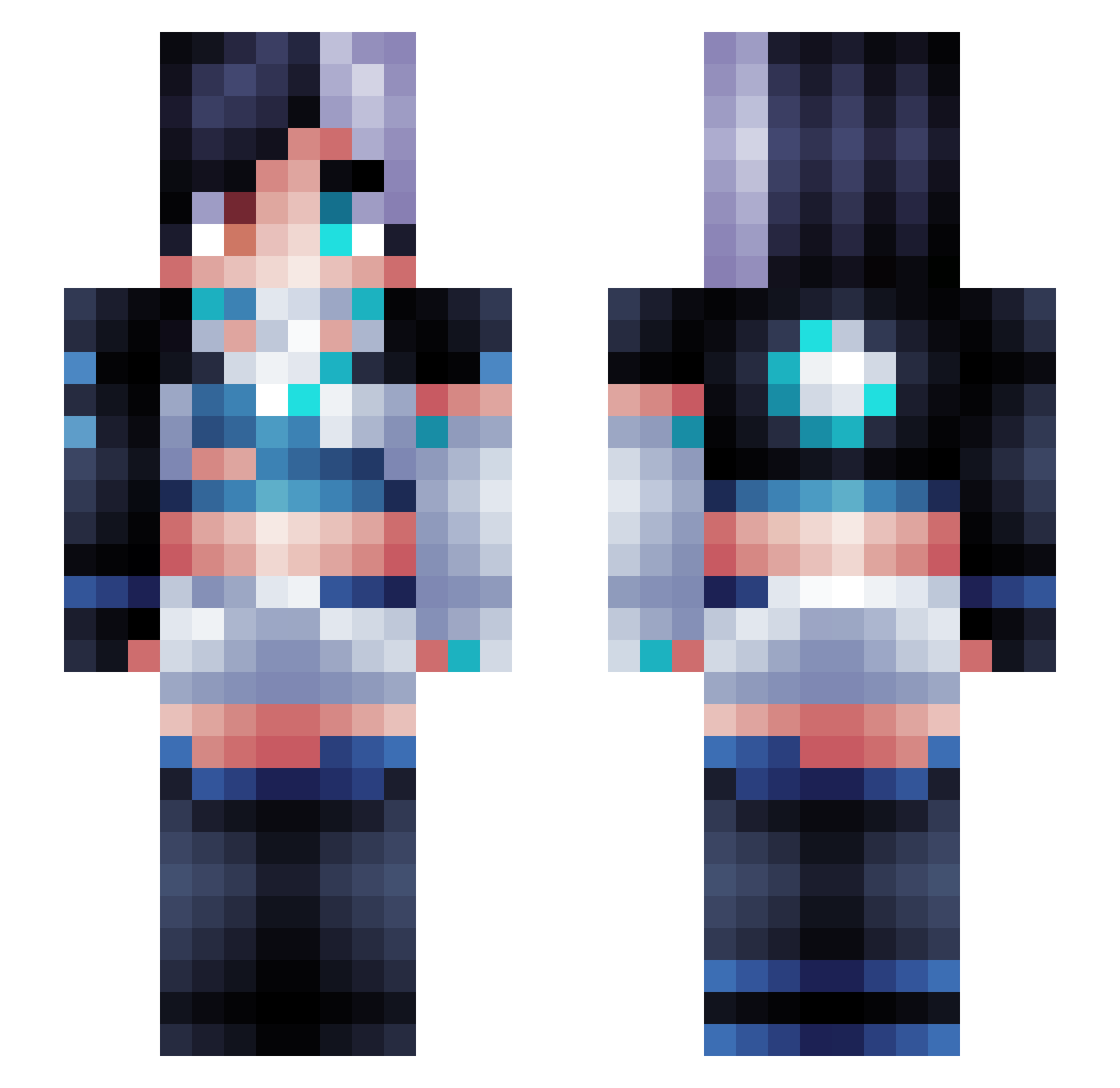 Presunto113 Minecraft skin, front and back view