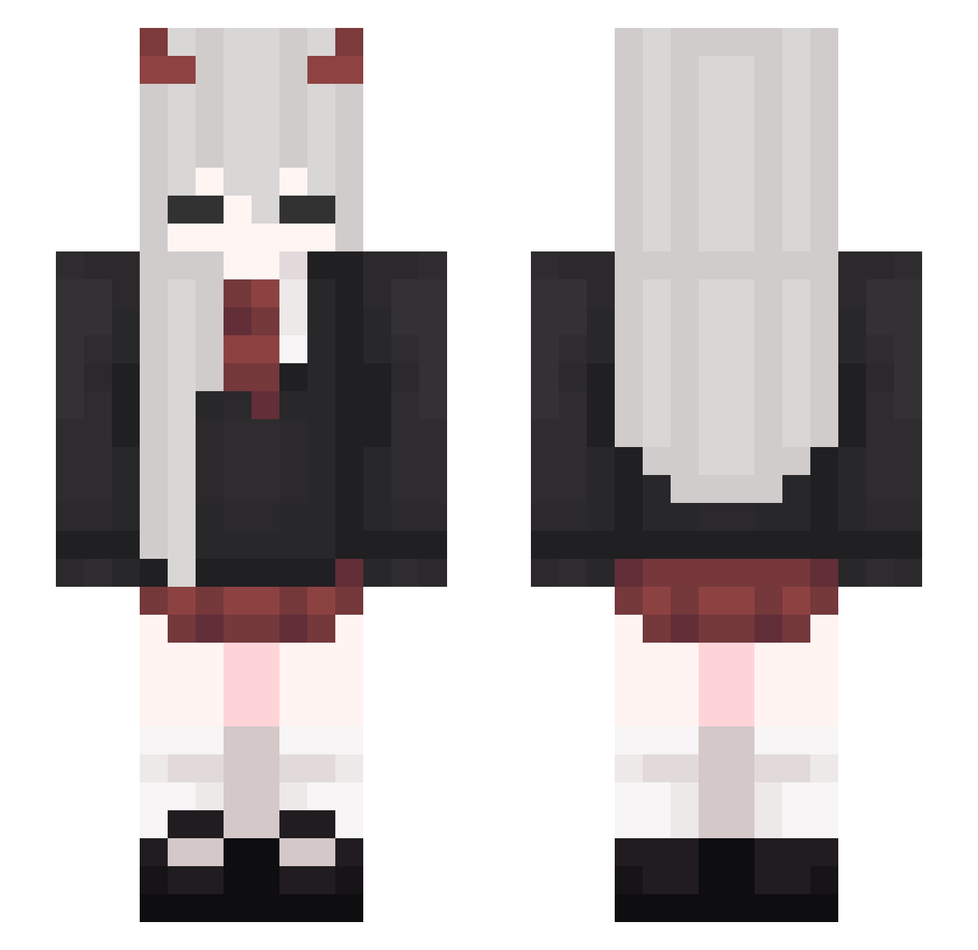 smile_1610 Minecraft skin, front and back view