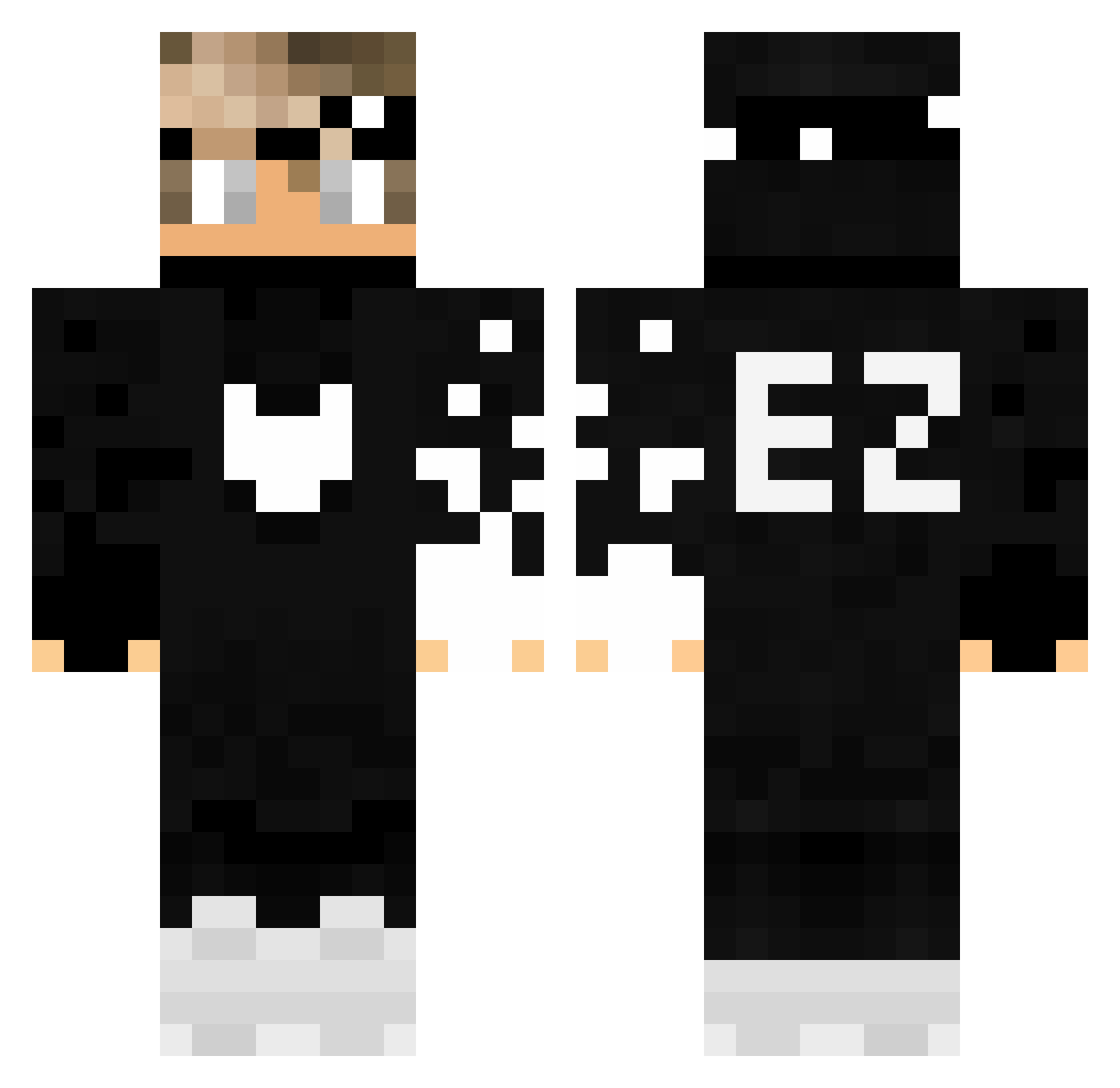 JensJordhul Minecraft skin, front and back view
