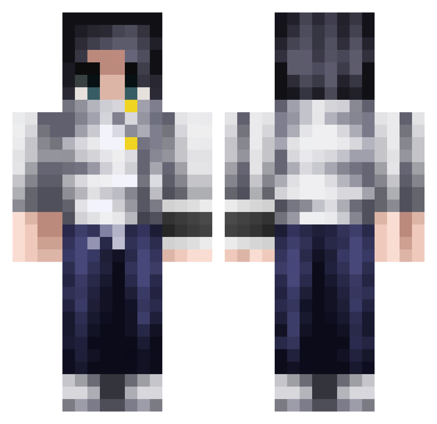 DidiaBkn Minecraft skin, front and back view
