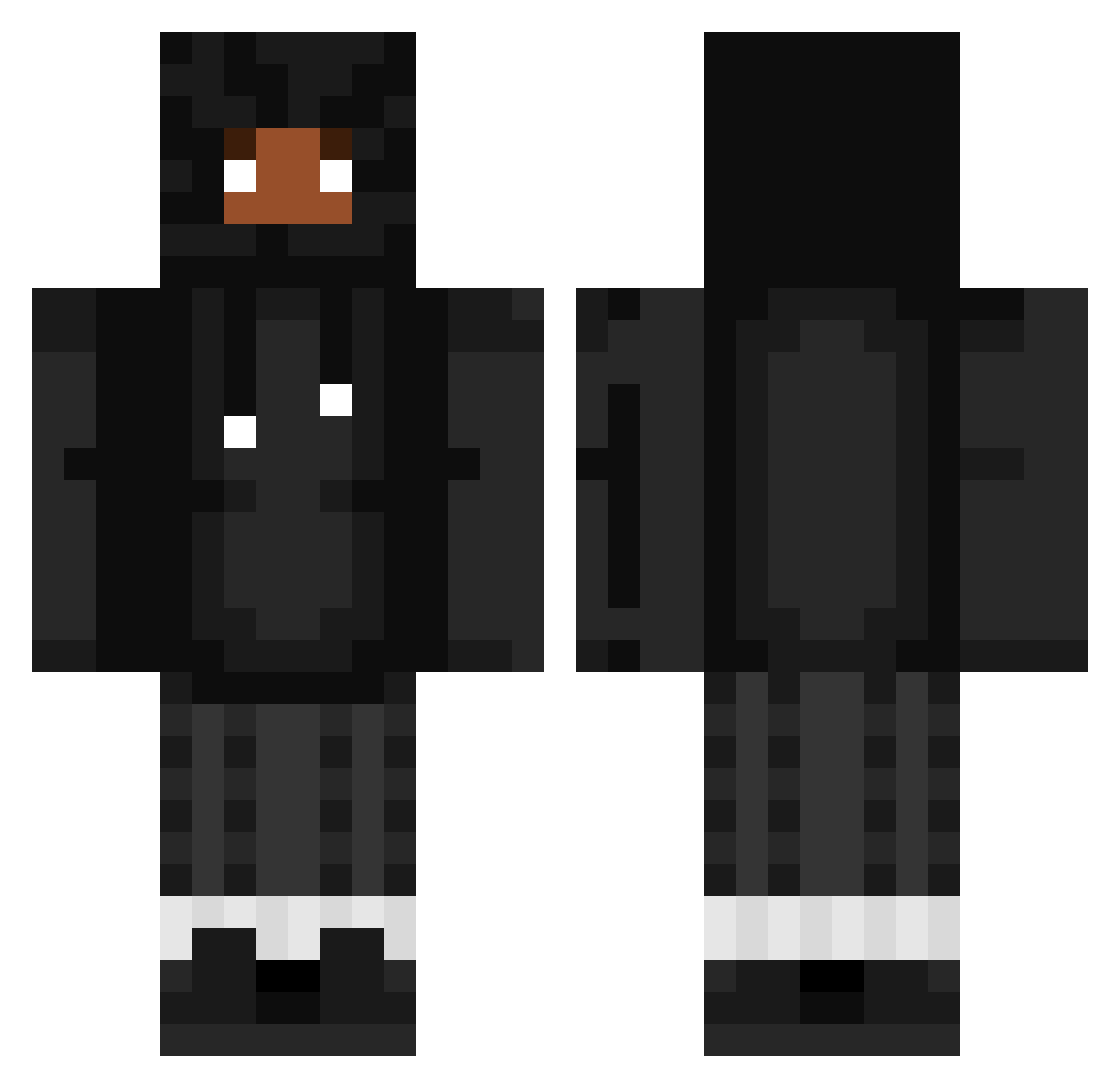 yuhitsjason Minecraft skin, front and back view
