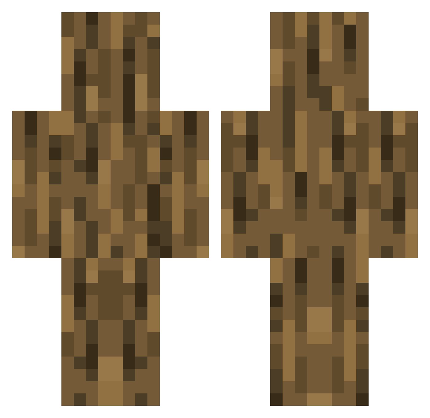 tonyvtone Minecraft skin, front and back view