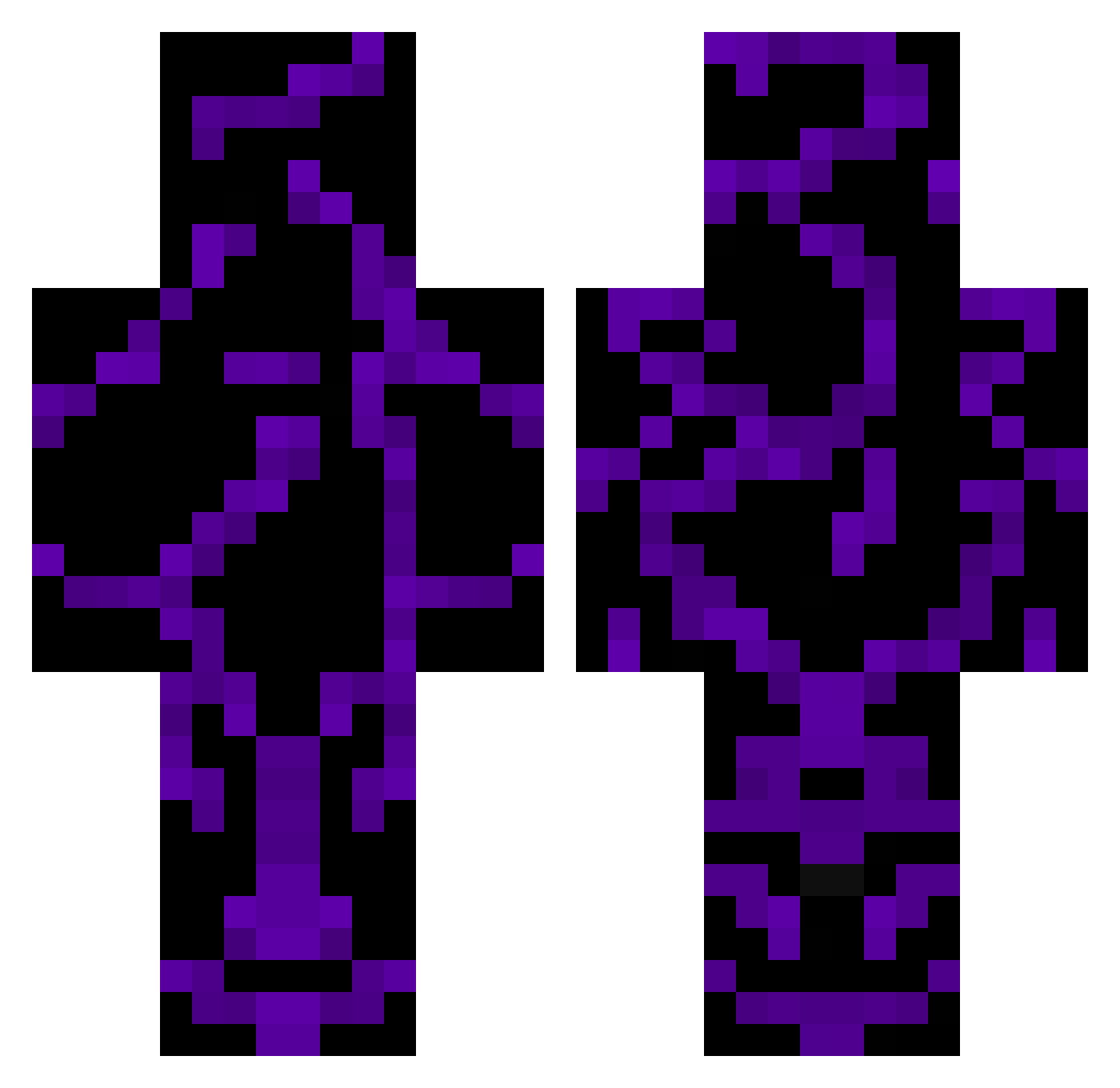 pf_888 Minecraft skin, front and back view