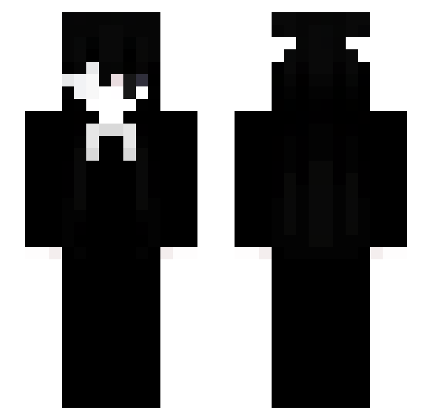Swingers Minecraft skin, front and back view