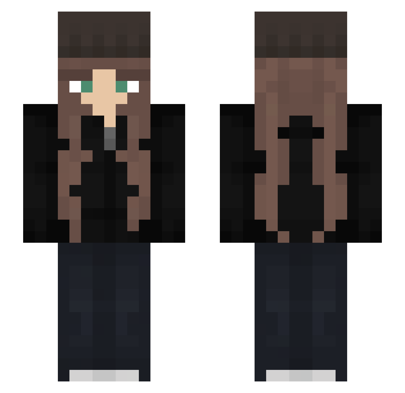 tuttokalutto Minecraft skin, front and back view