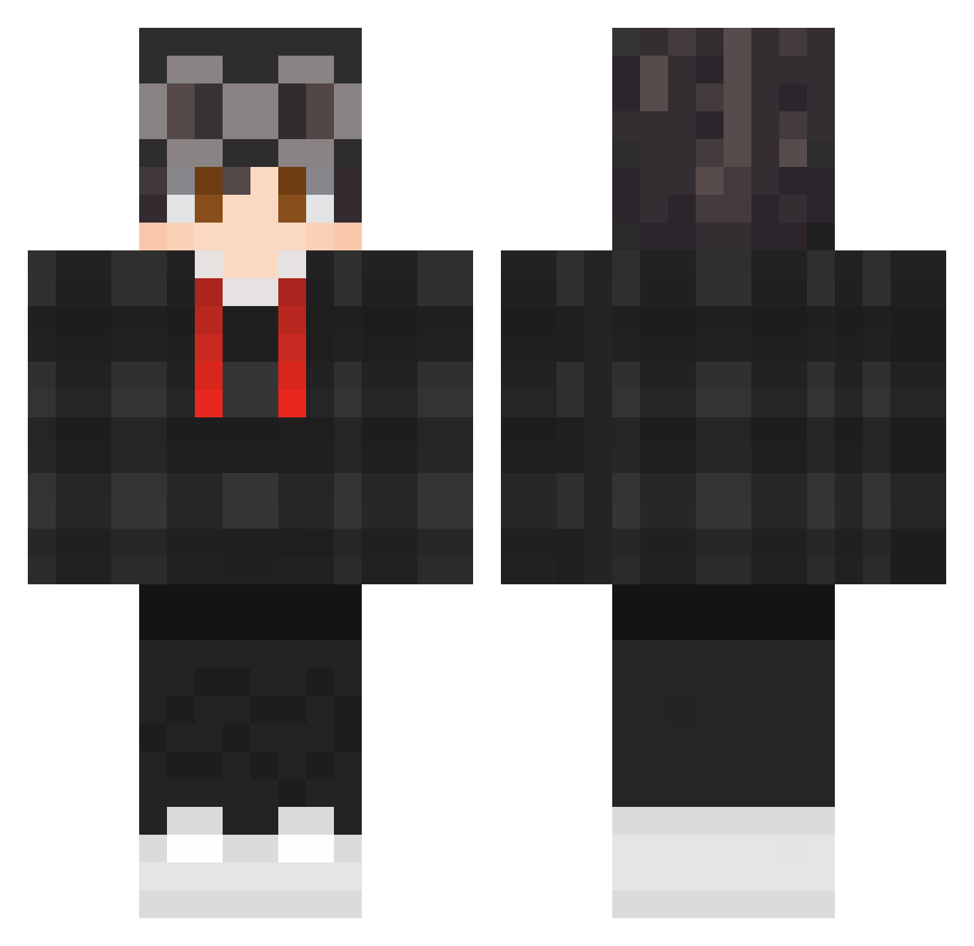 Biepke05 Minecraft skin, front and back view