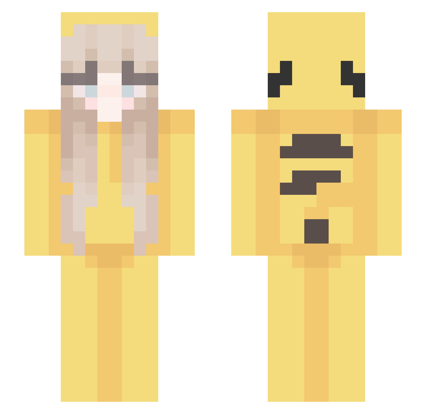 nxdxne_6 Minecraft skin, front and back view