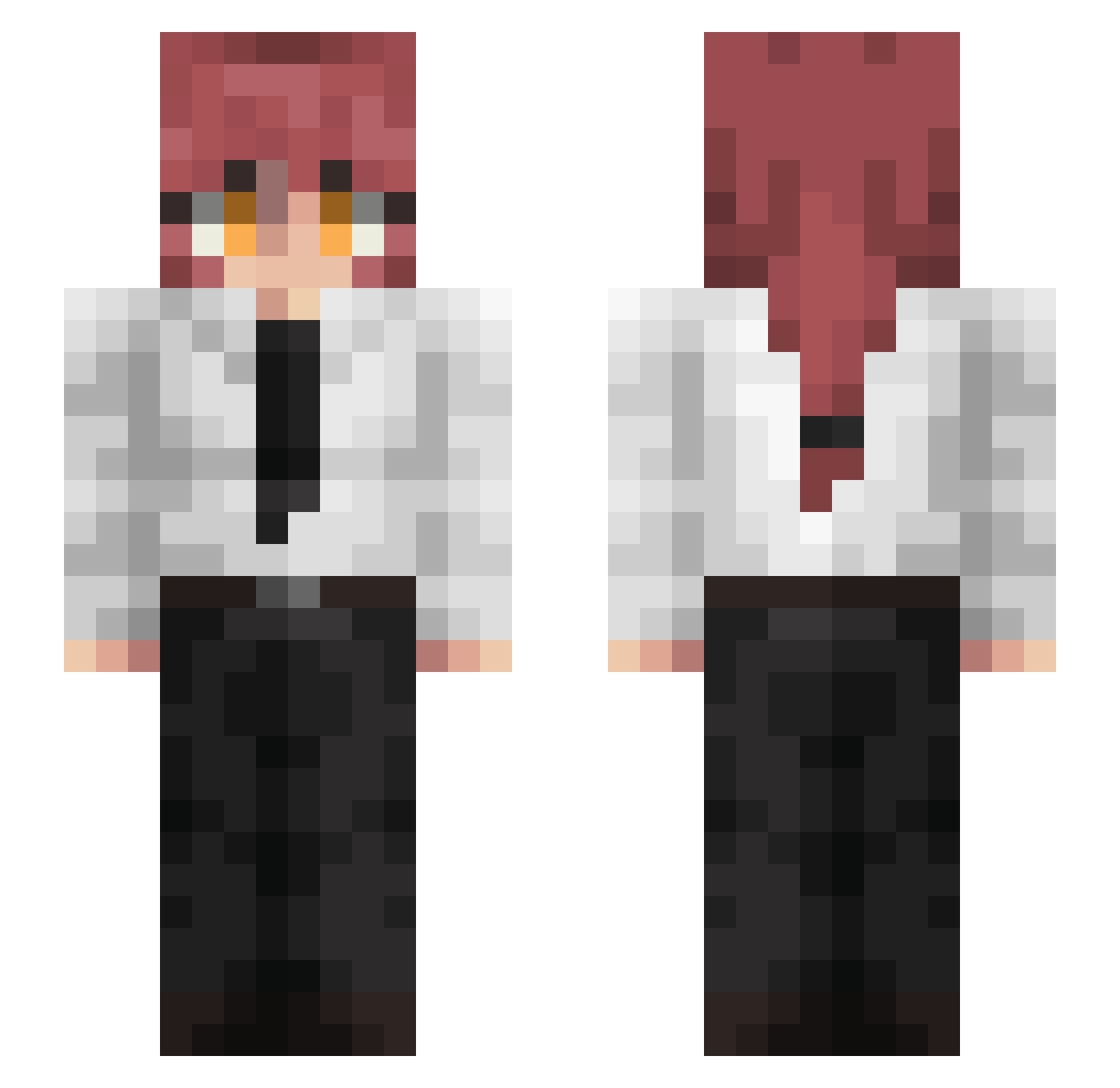 megumin931003 Minecraft skin, front and back view