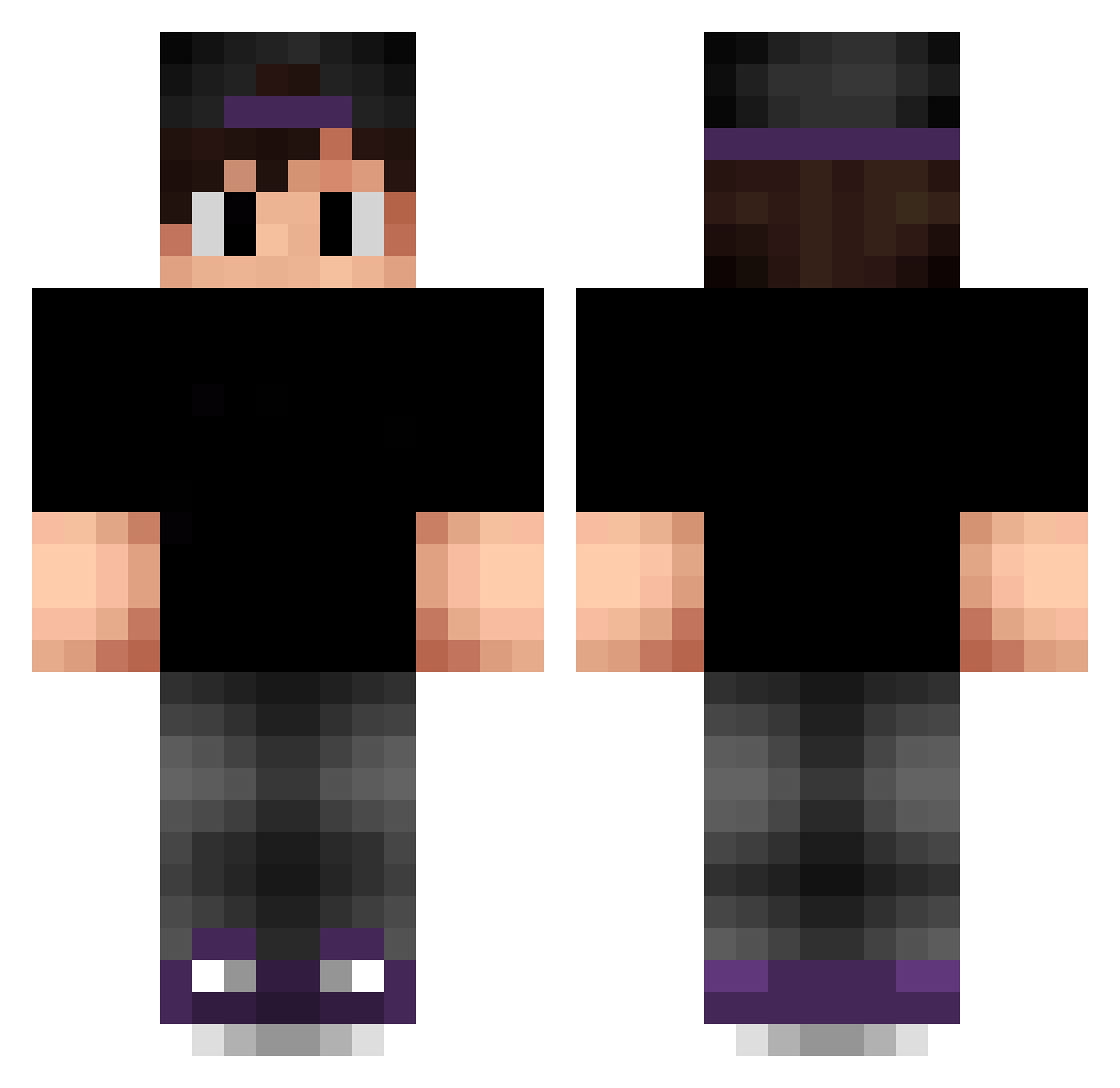 IShowYou Minecraft skin, front and back view
