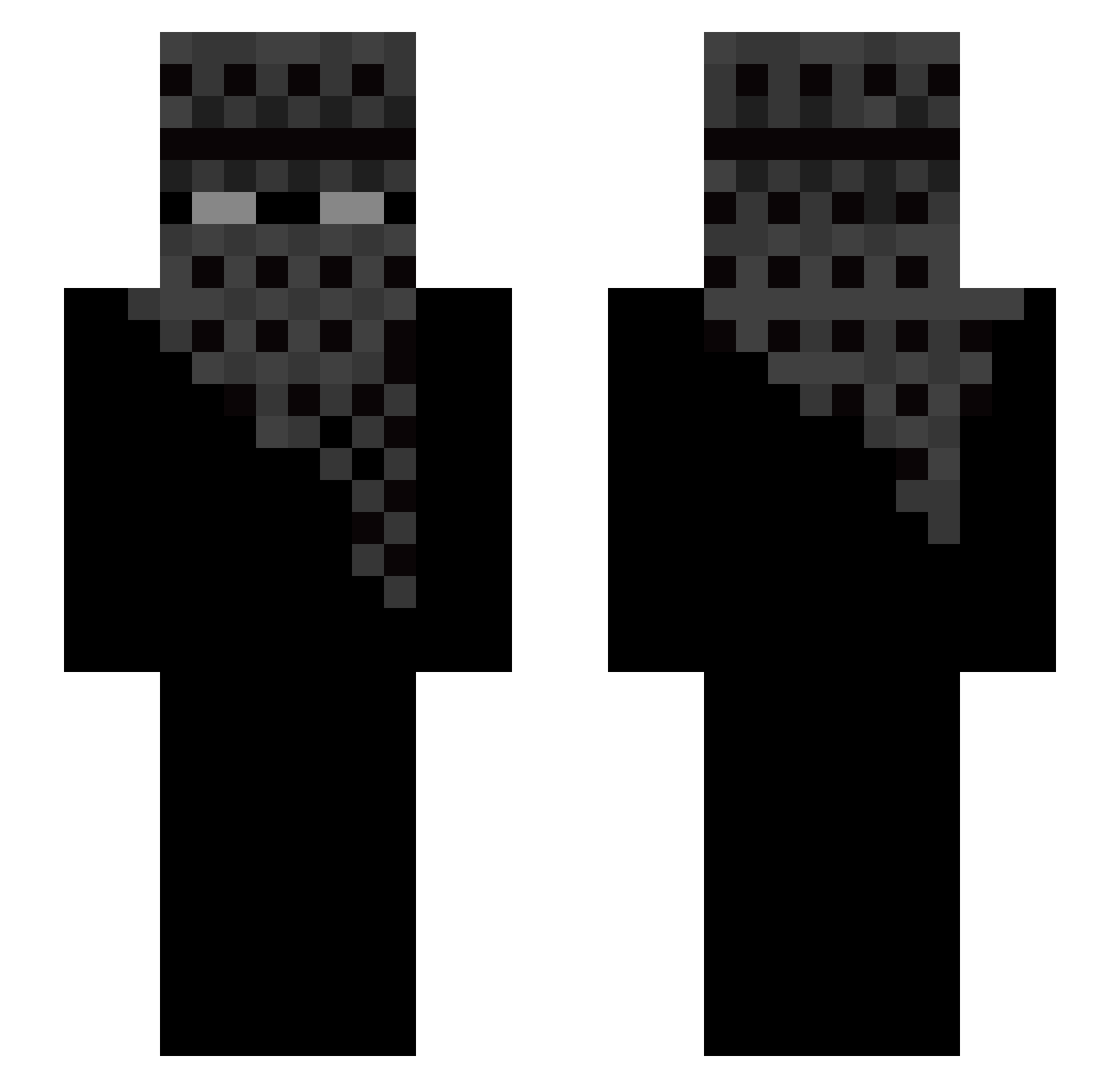 petepoops1006214 Minecraft skin, front and back view