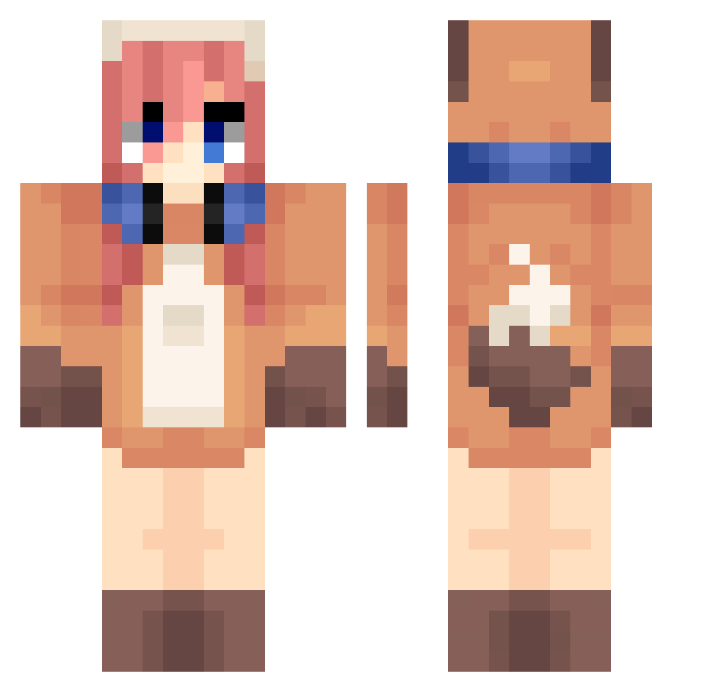 DrKetchup24 Minecraft skin, front and back view