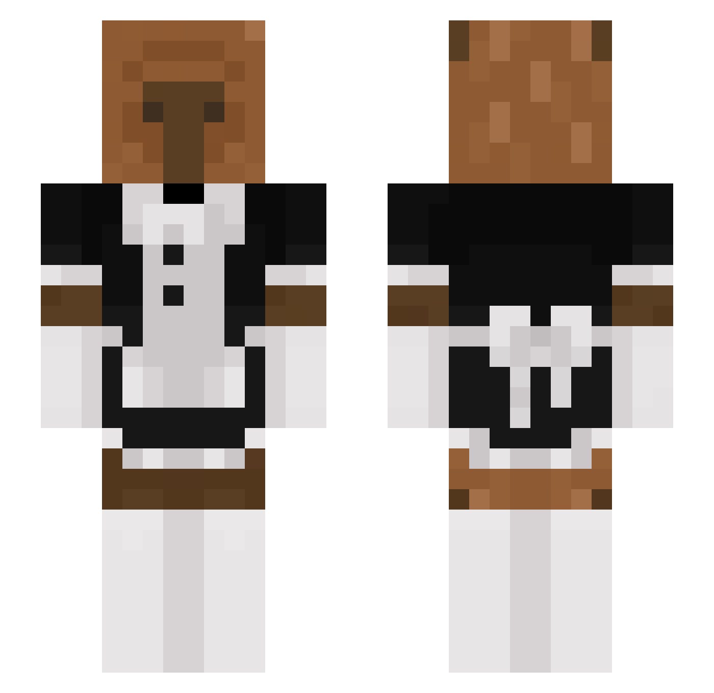 JumyLynn Minecraft skin, front and back view