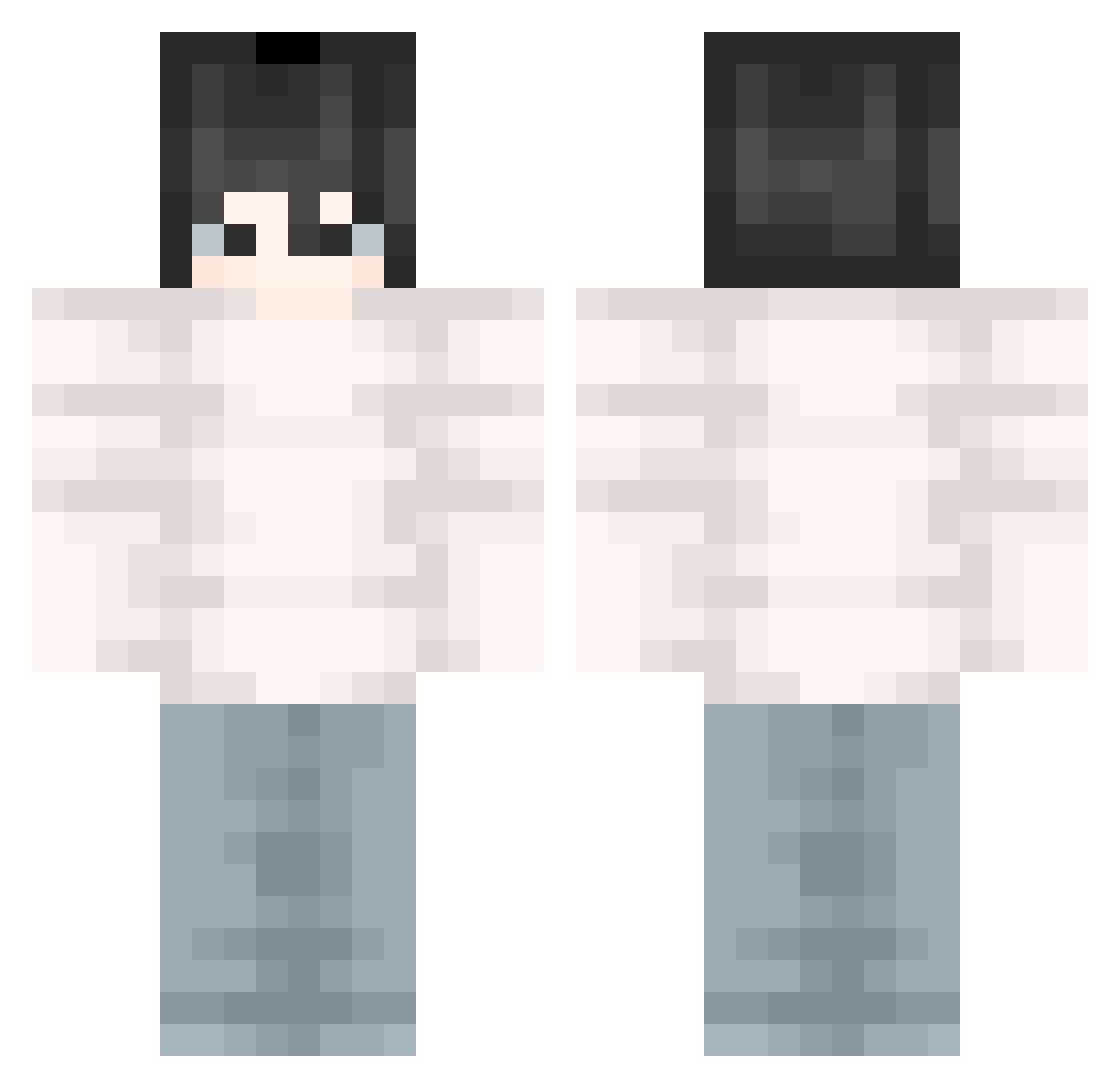 Alicediamond11 Minecraft skin, front and back view