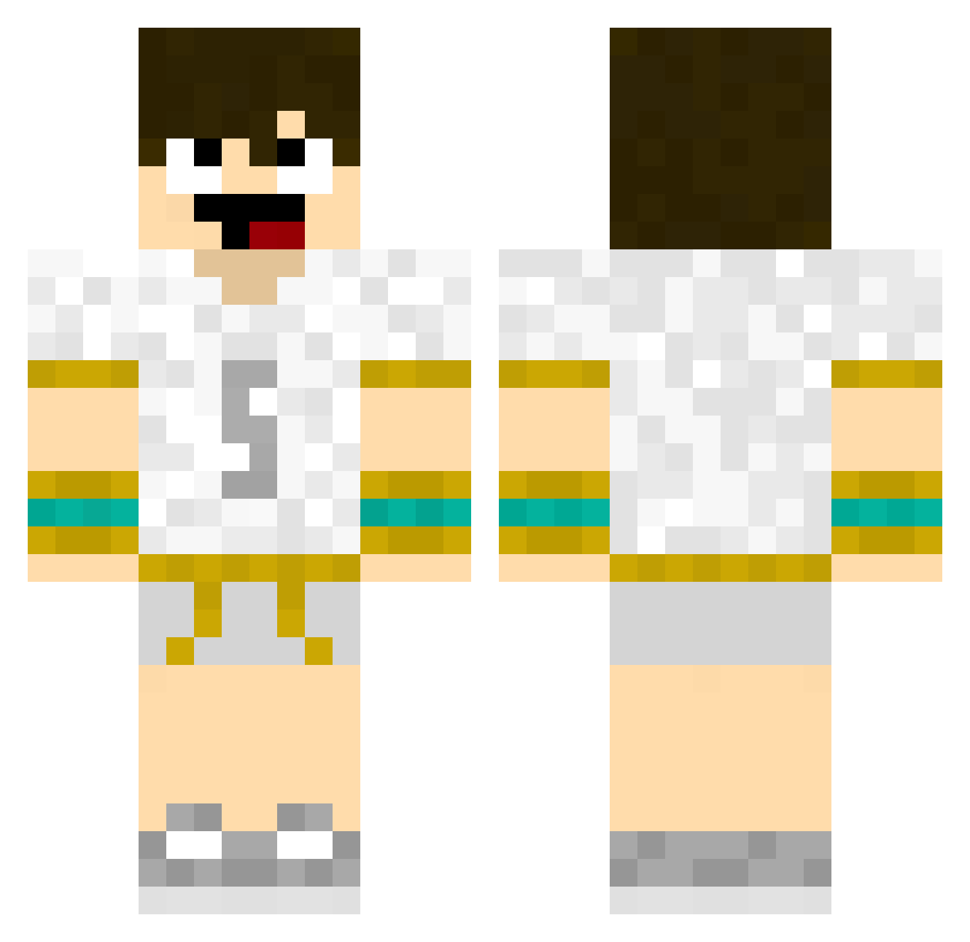 BeDiasWB Minecraft skin, front and back view