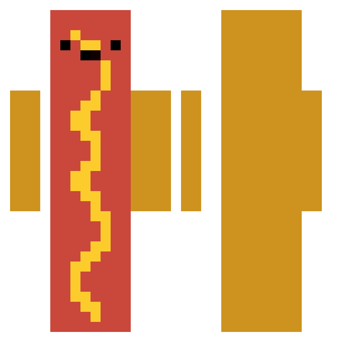 balagadooiscoo Minecraft skin, front and back view