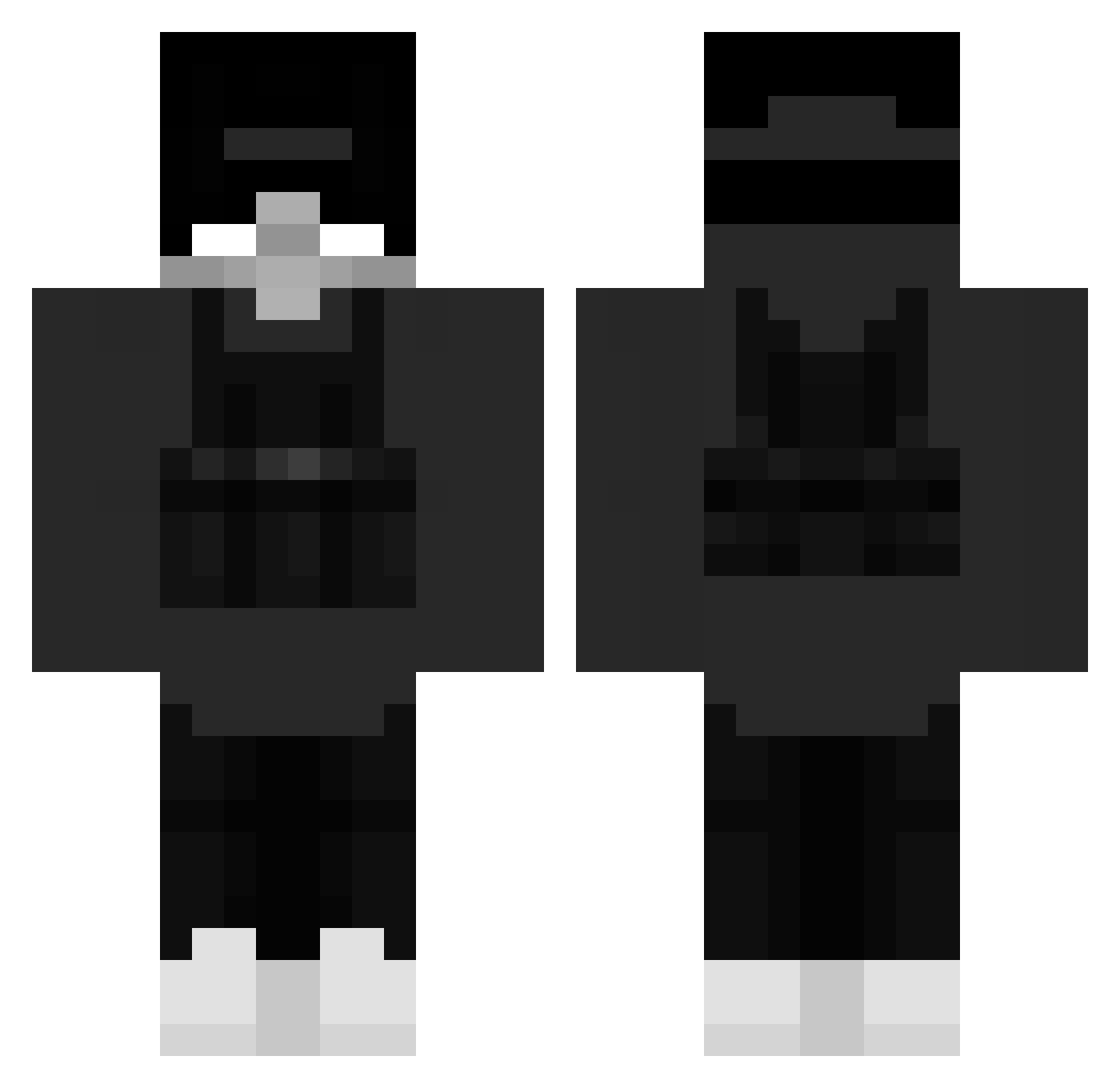 voikyyy Minecraft skin, front and back view