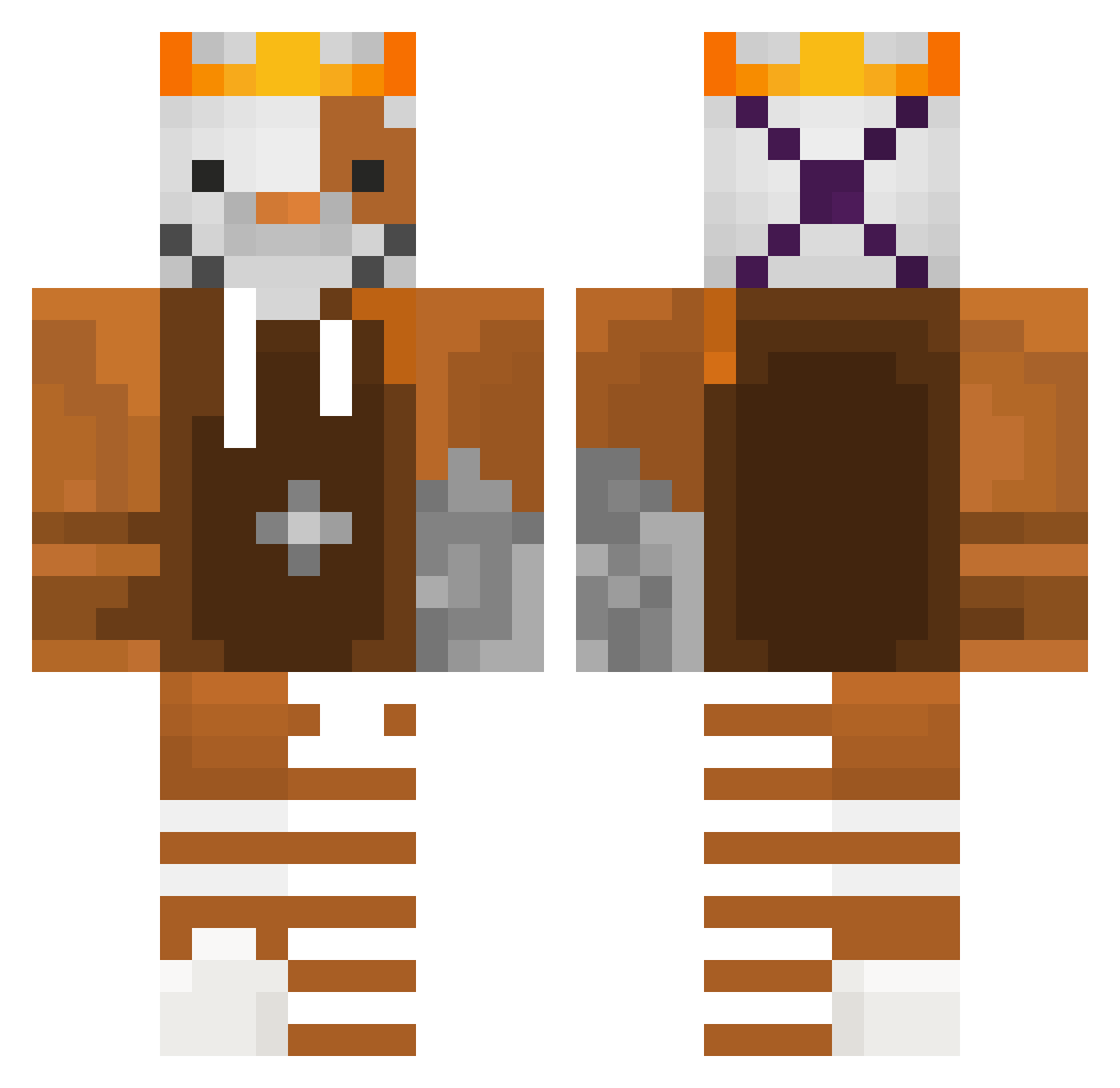 RedShadow0404 Minecraft skin, front and back view