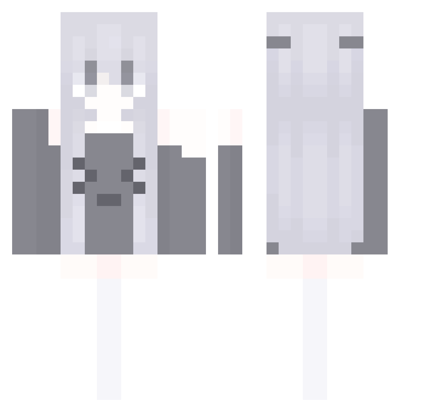 Zax_Vn Minecraft skin, front and back view