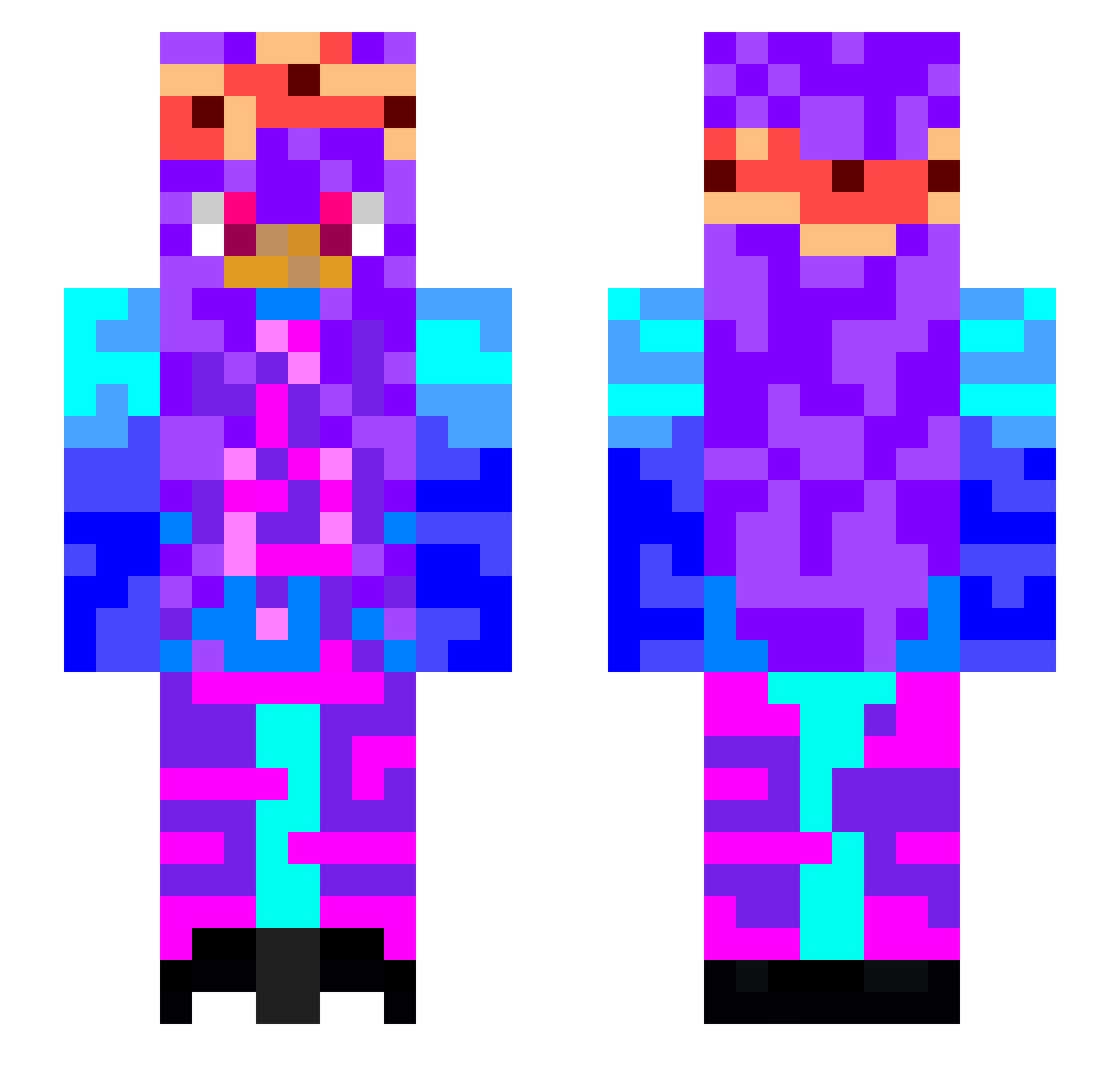 TheProotype8642 Minecraft skin, front and back view