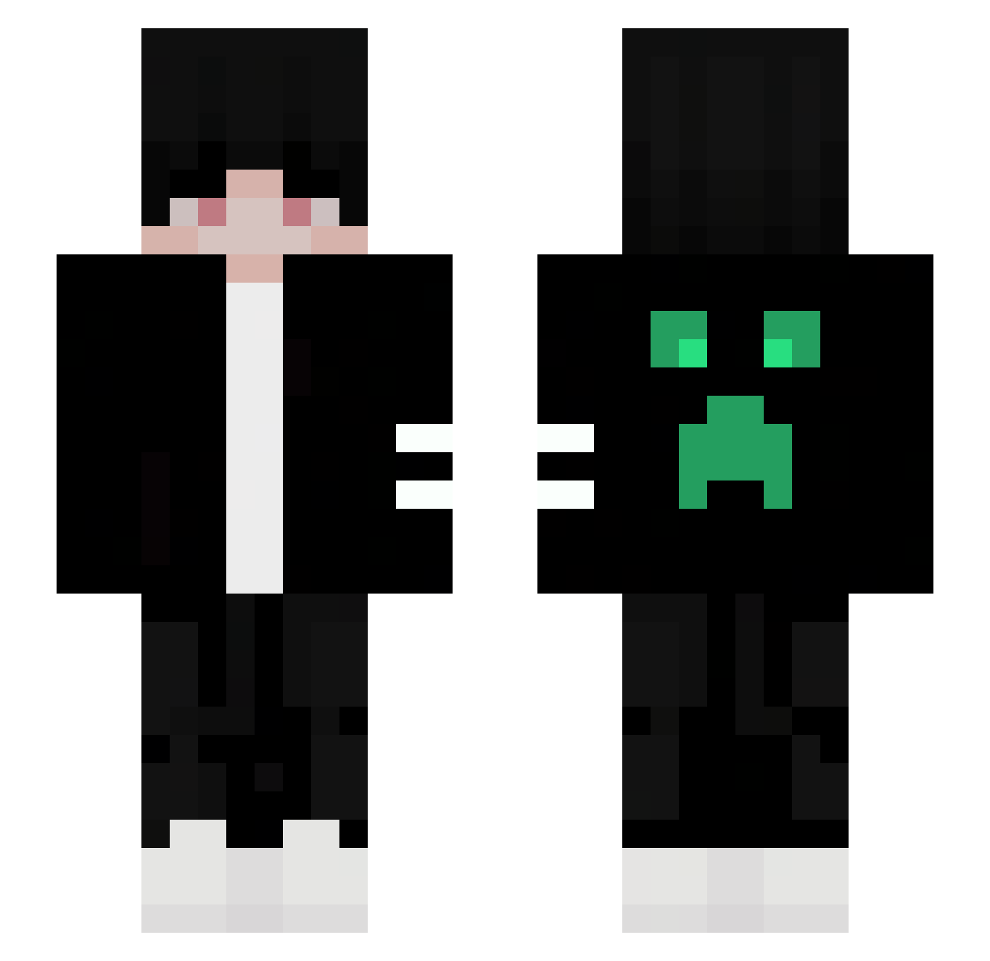 suhobin Minecraft skin, front and back view