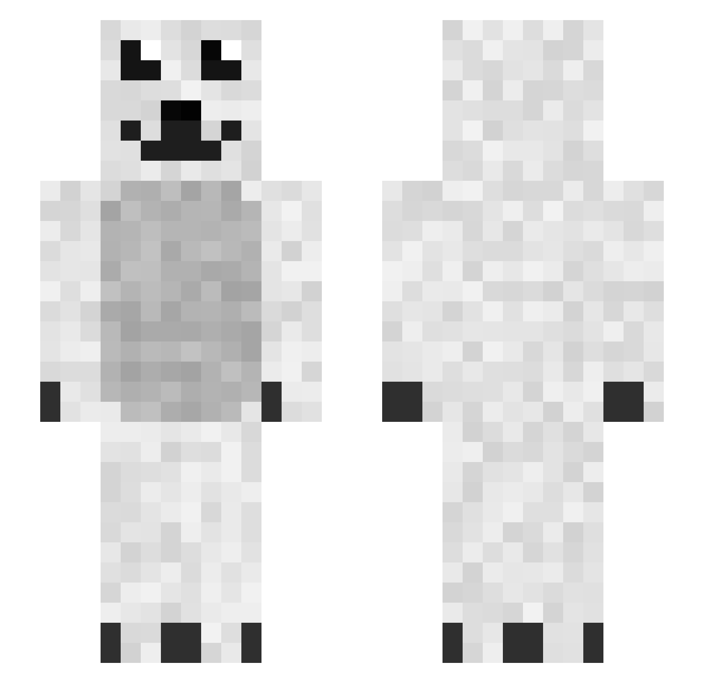 Garbi_68 Minecraft skin, front and back view