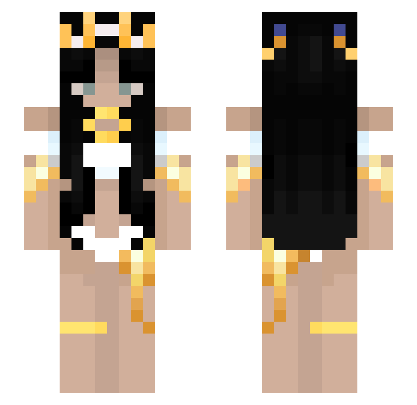 D3monicLevi Minecraft skin, front and back view