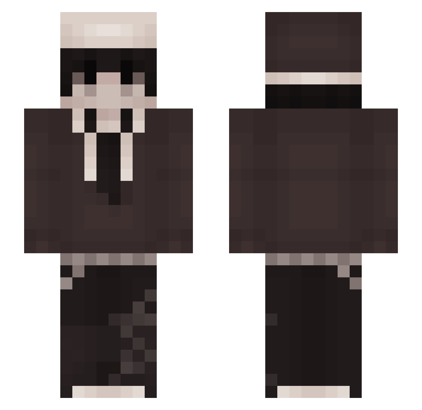 Smurg_ Minecraft skin, front and back view