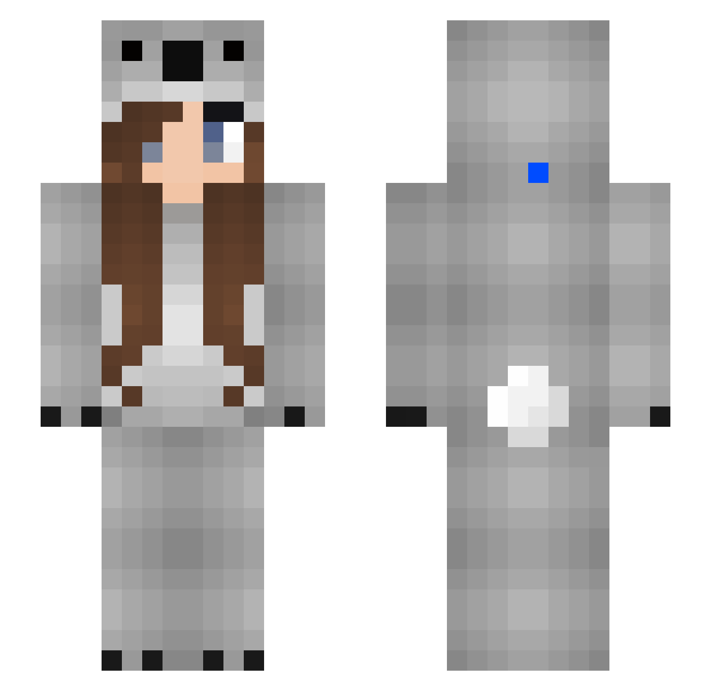 stlla Minecraft skin, front and back view