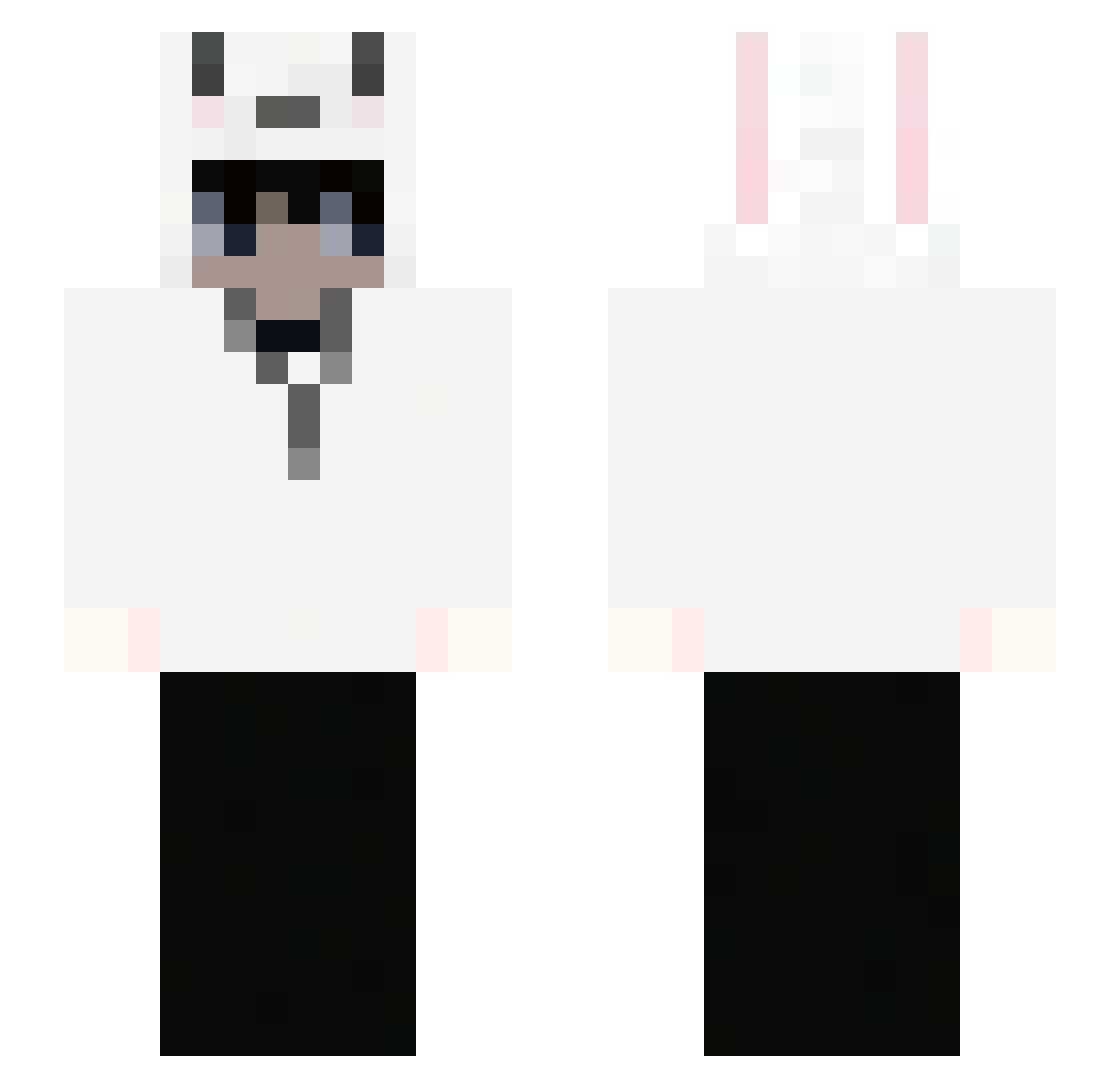 kadirTR Minecraft skin, front and back view