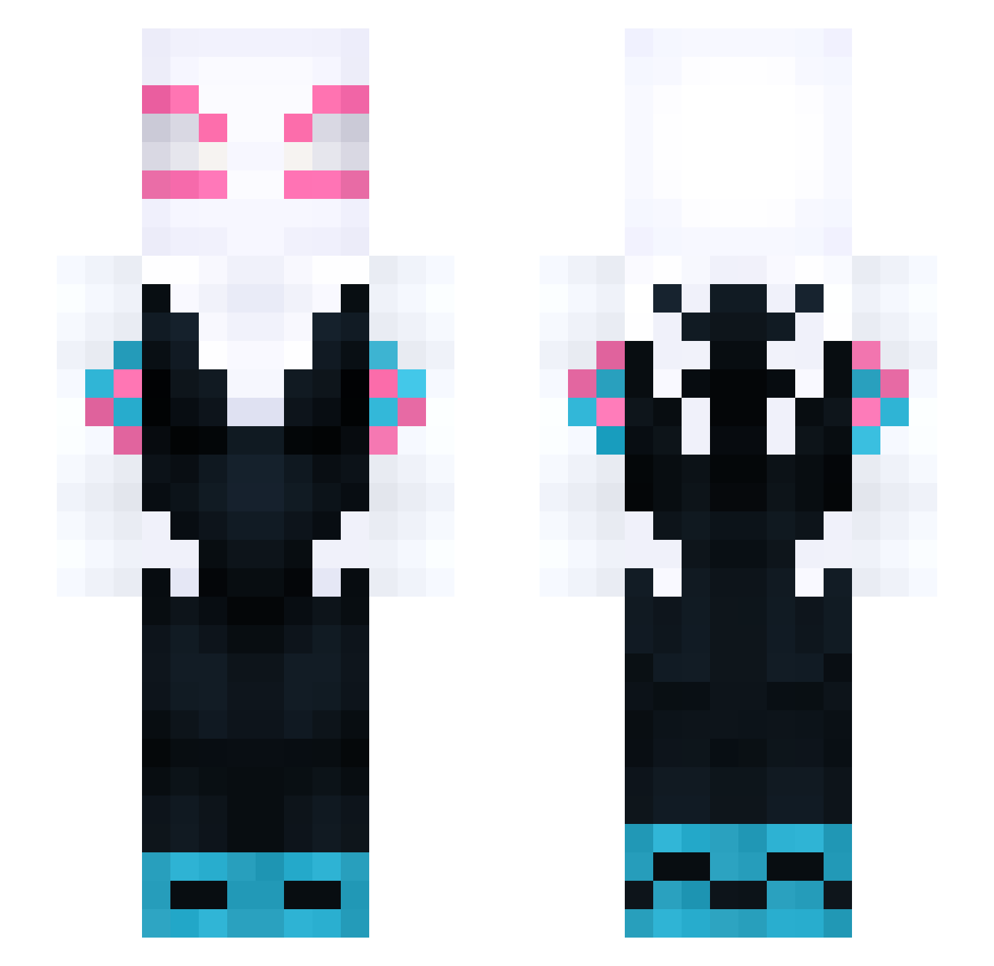 kati4 Minecraft skin, front and back view