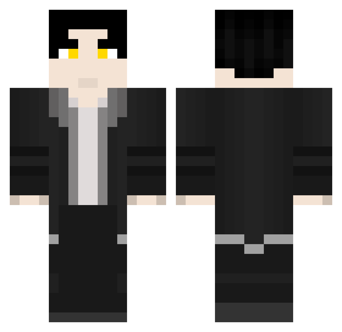 thelandl0rd Minecraft skin, front and back view