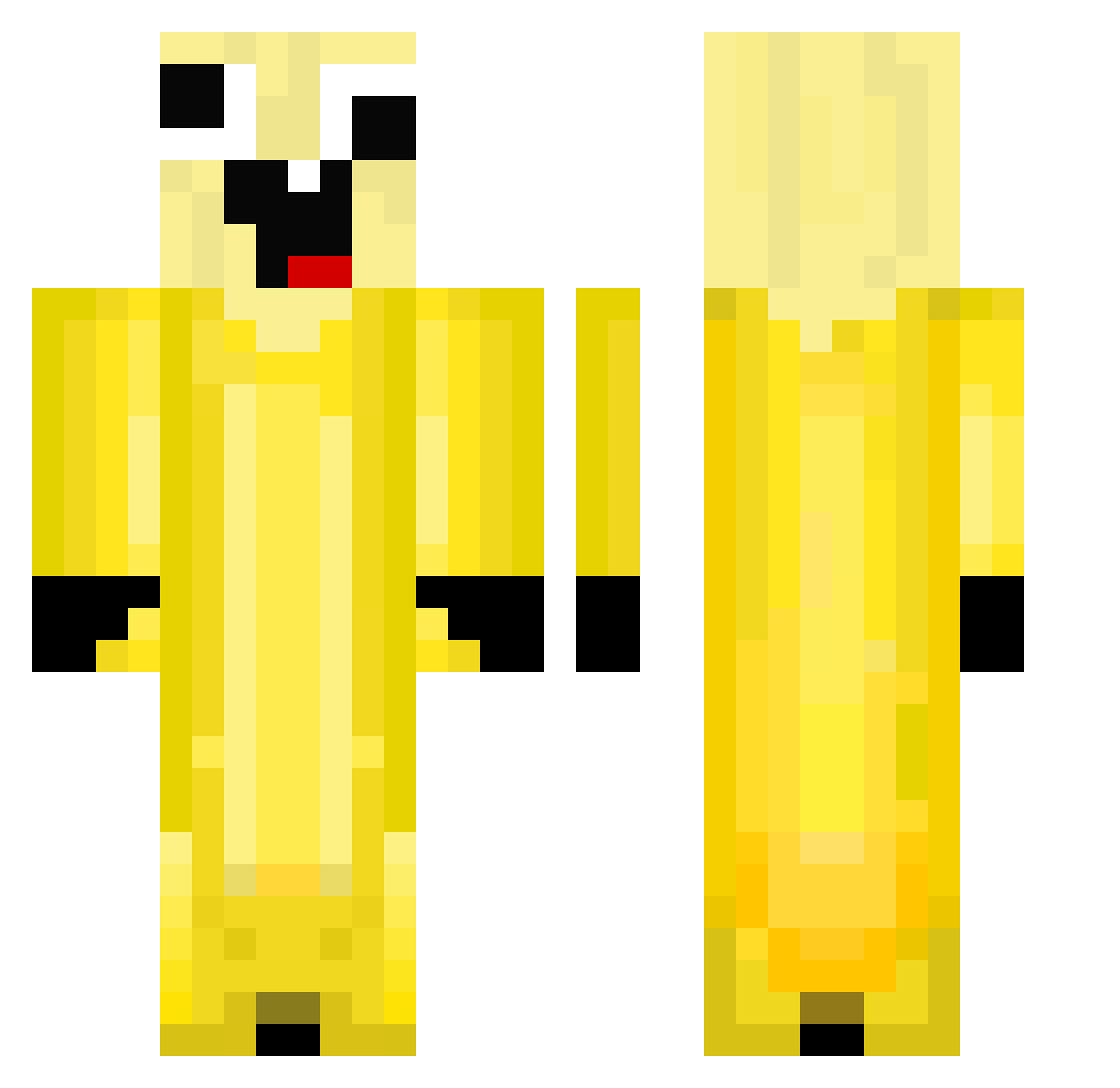 qwezz1337 Minecraft skin, front and back view