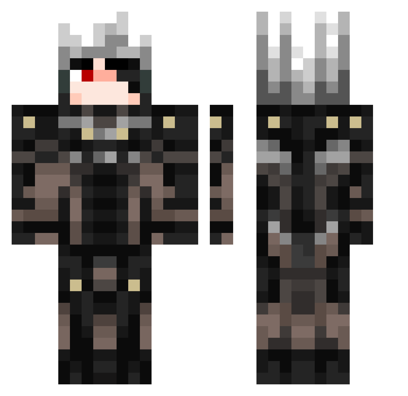 SUNZIS_IS_REAL Minecraft skin, front and back view