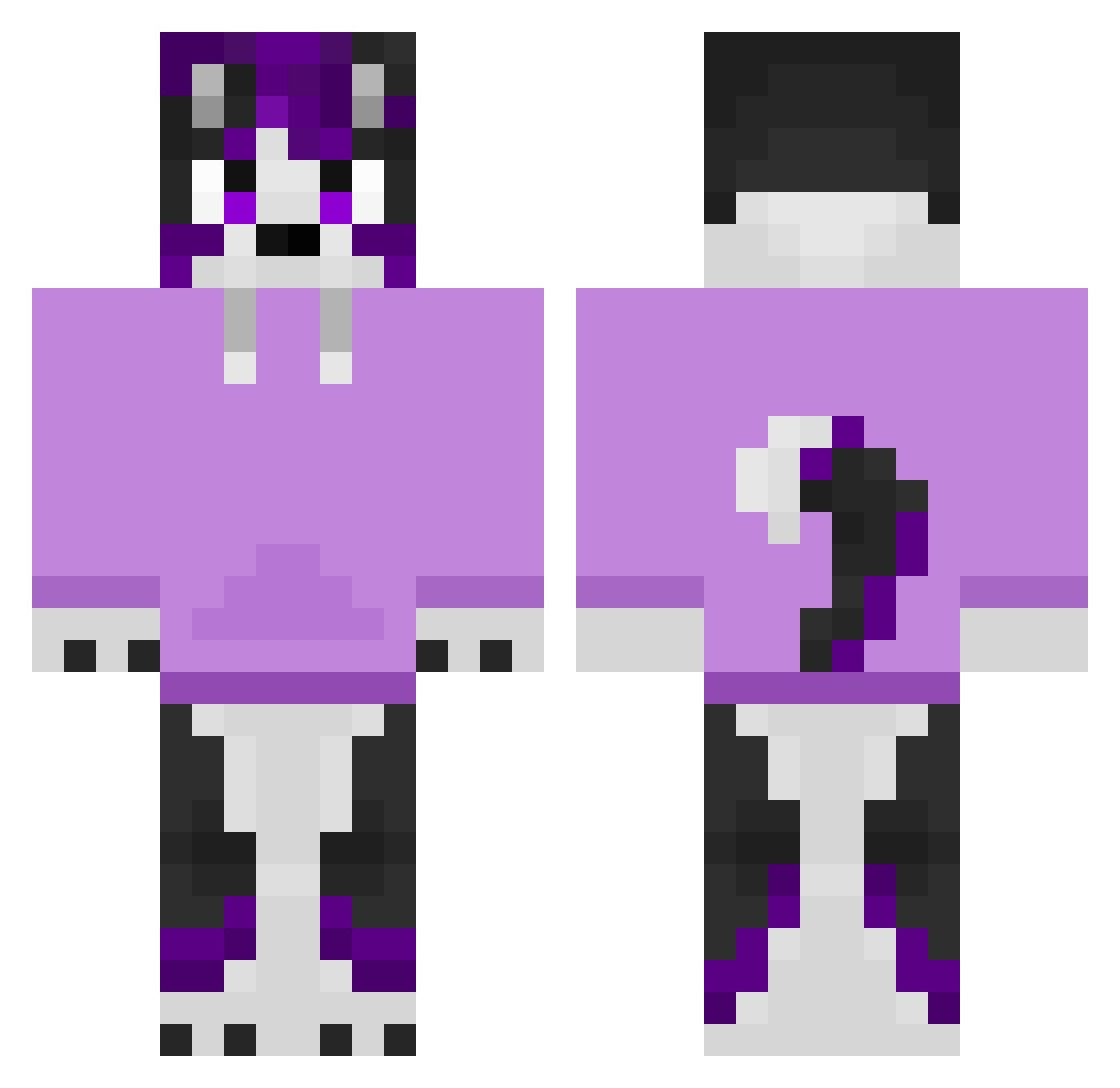 scrimzy_ Minecraft skin, front and back view