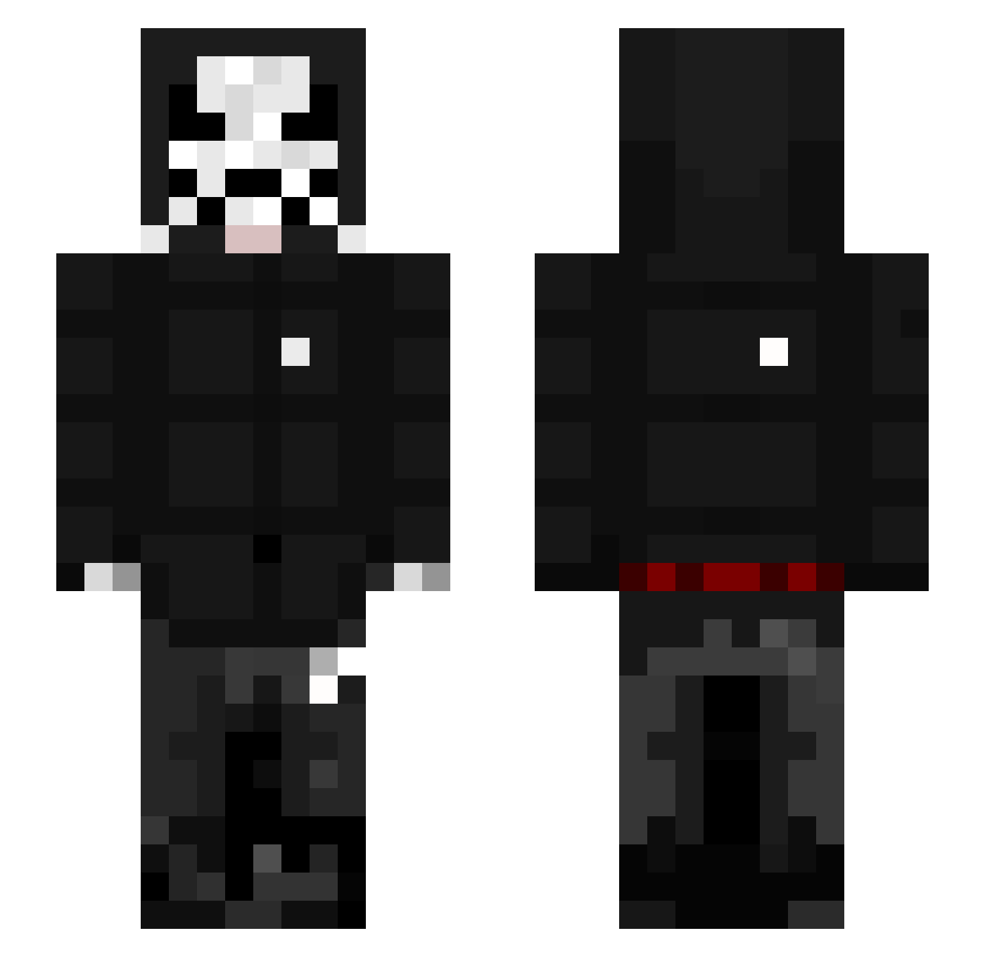 ZeyskIn Minecraft skin, front and back view