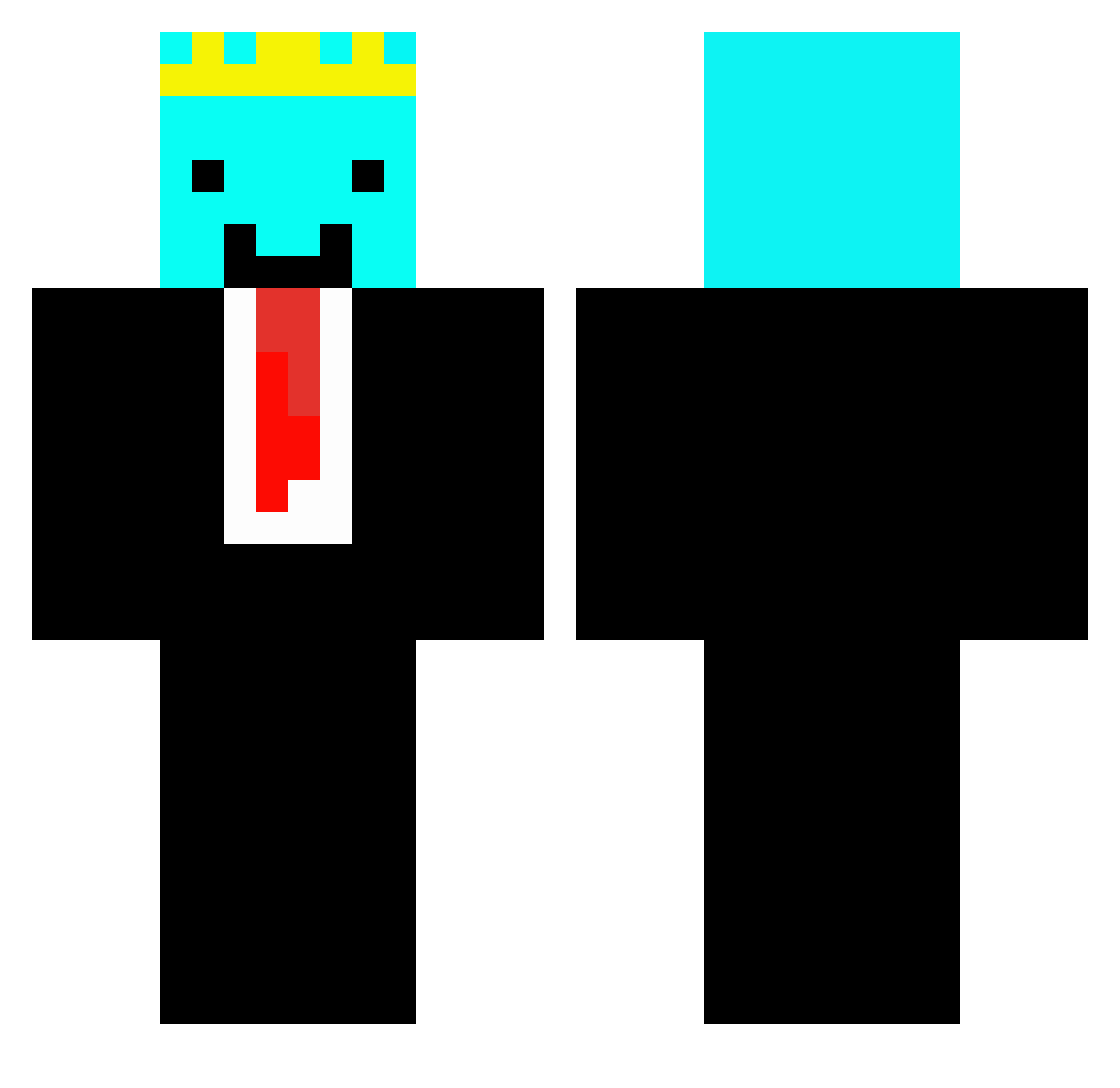 Epic_Prism Minecraft skin, front and back view
