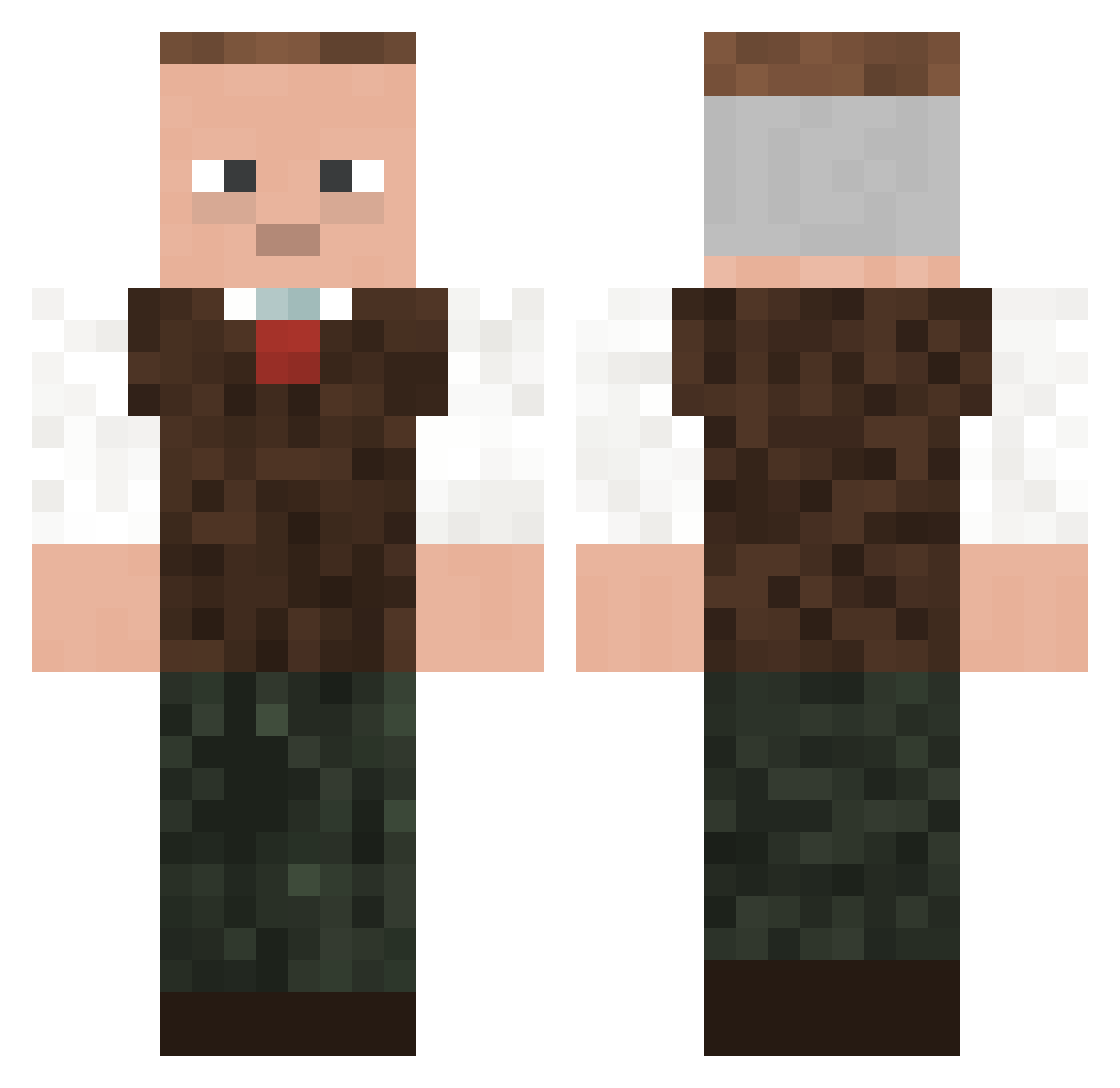 BoB79Free Minecraft skin, front and back view