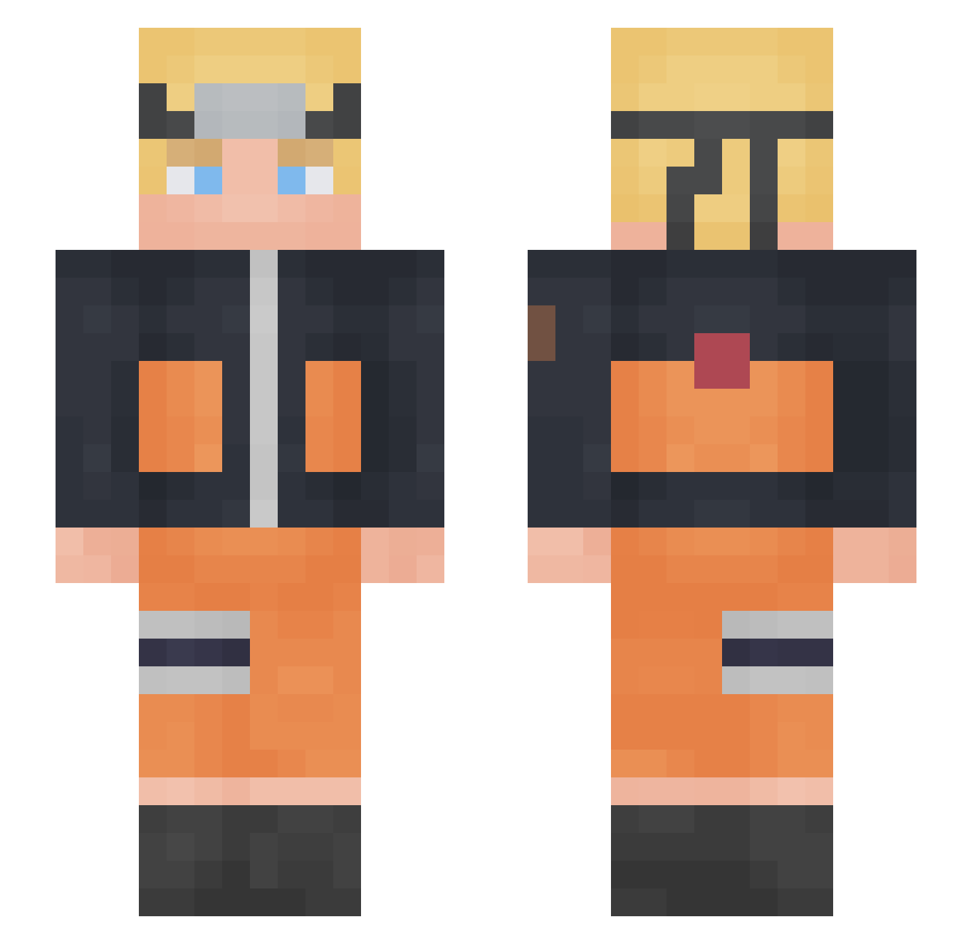 seungj1n Minecraft skin, front and back view
