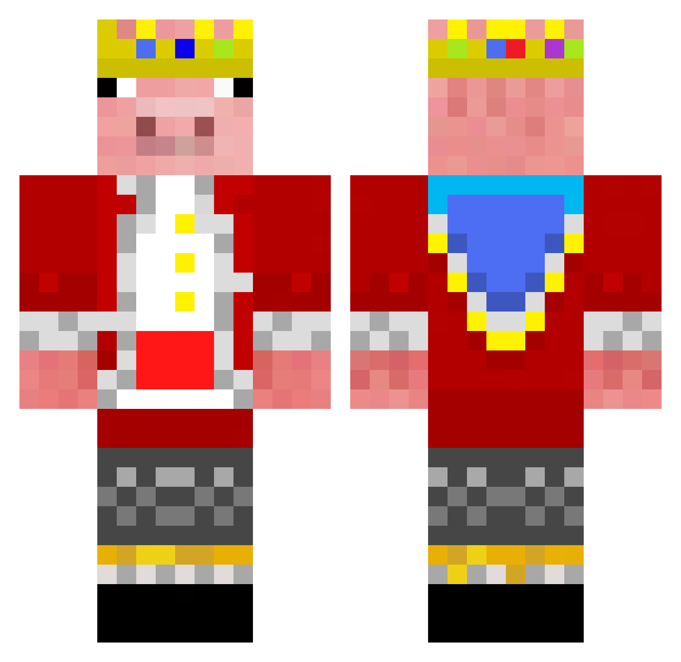 mojak_16 Minecraft skin, front and back view